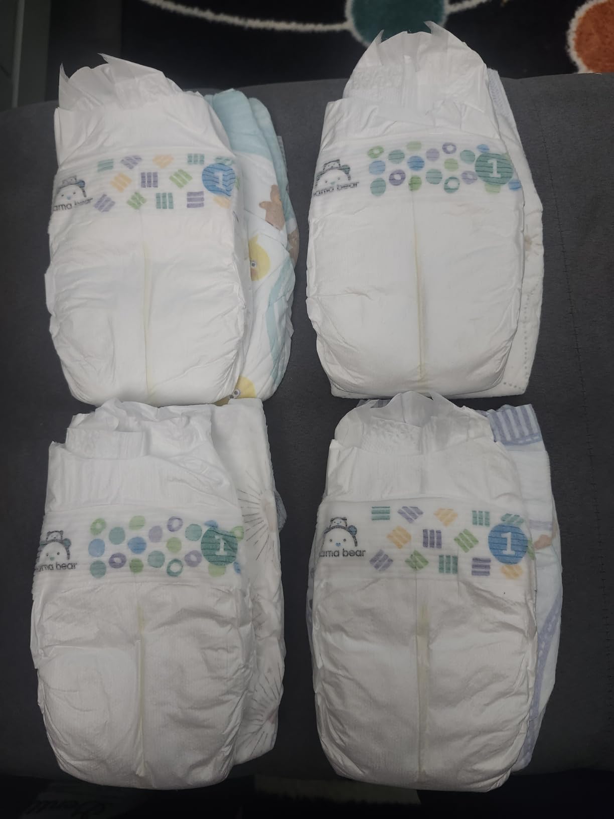 Amazon Brand - Mama Bear Gentle Touch Diapers, Size 5, 33 Count, 12 Hours Protection, Hypoallergenic, Wetness Indicator, Stretchy Waistband customer photo 2
