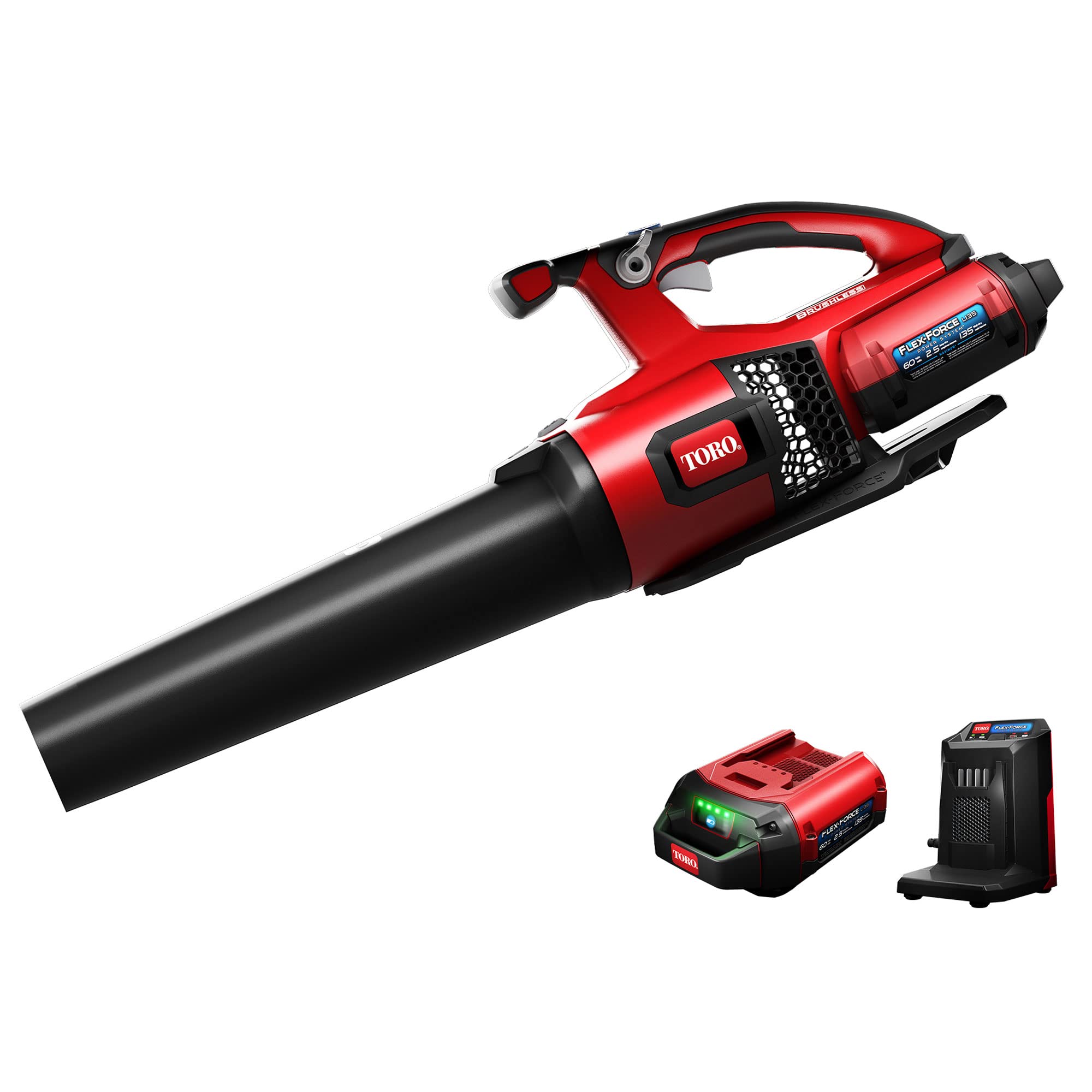 60-Volt Max Electric Brushless Cordless Leaf Blower with 120 MPH Air Speed and 605 CFM, 2.5 Ah Lithium Ion Battery & Charger Included customer photo 1