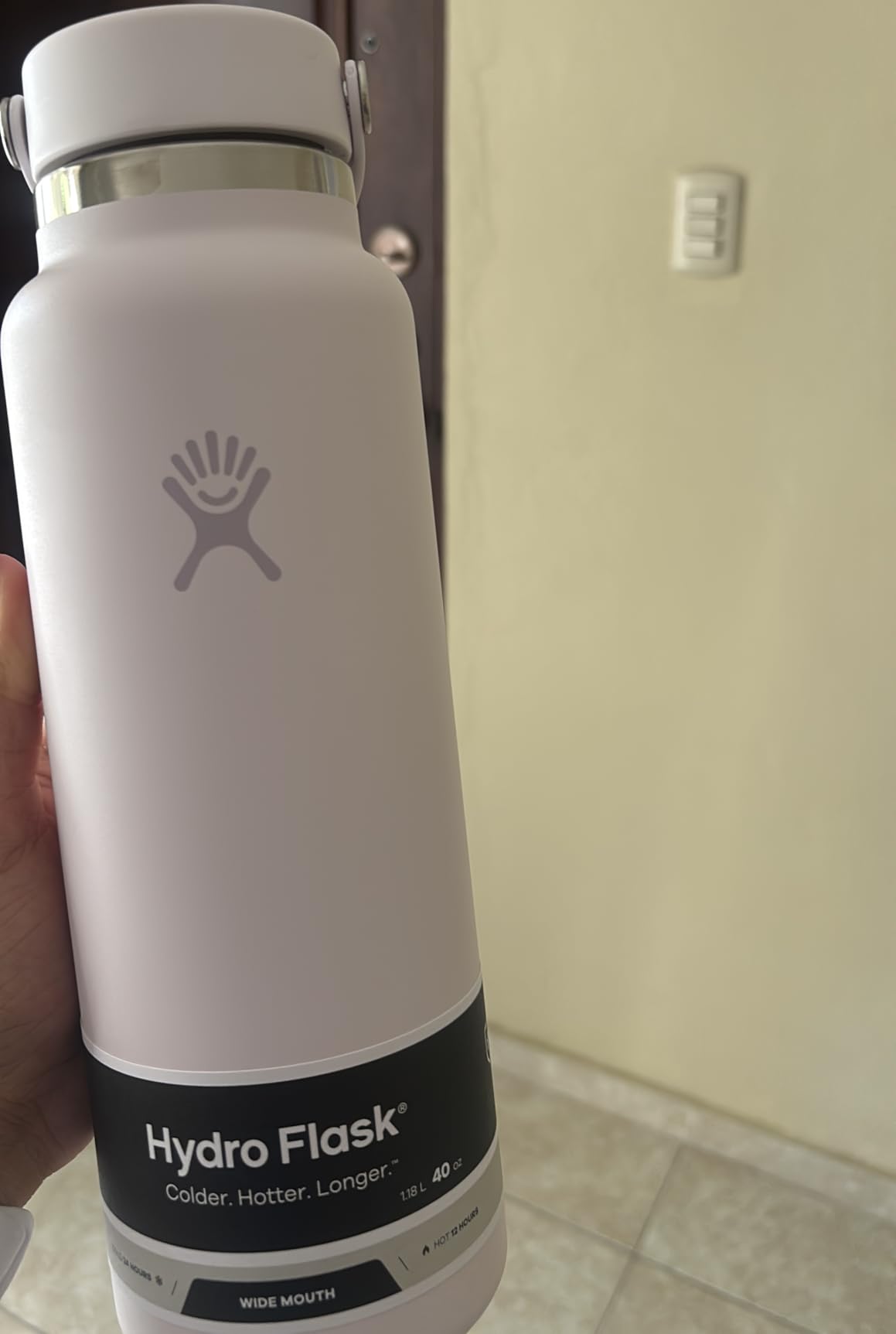 Hydro Flask 32 Oz Wide Mouth Flex Lid Water Bottle, Insulated Stainless Steel, Leakproof - Black customer photo 1