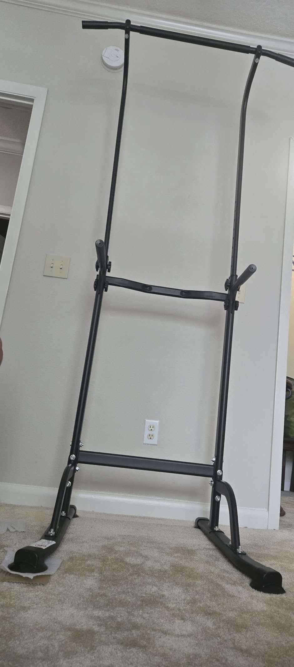 SogesPower Power Tower Dip Station Pull Up Bar for Home Gym Adjustable Height Strength Training Workout Equipment, Pull Up Bar Station customer photo 1