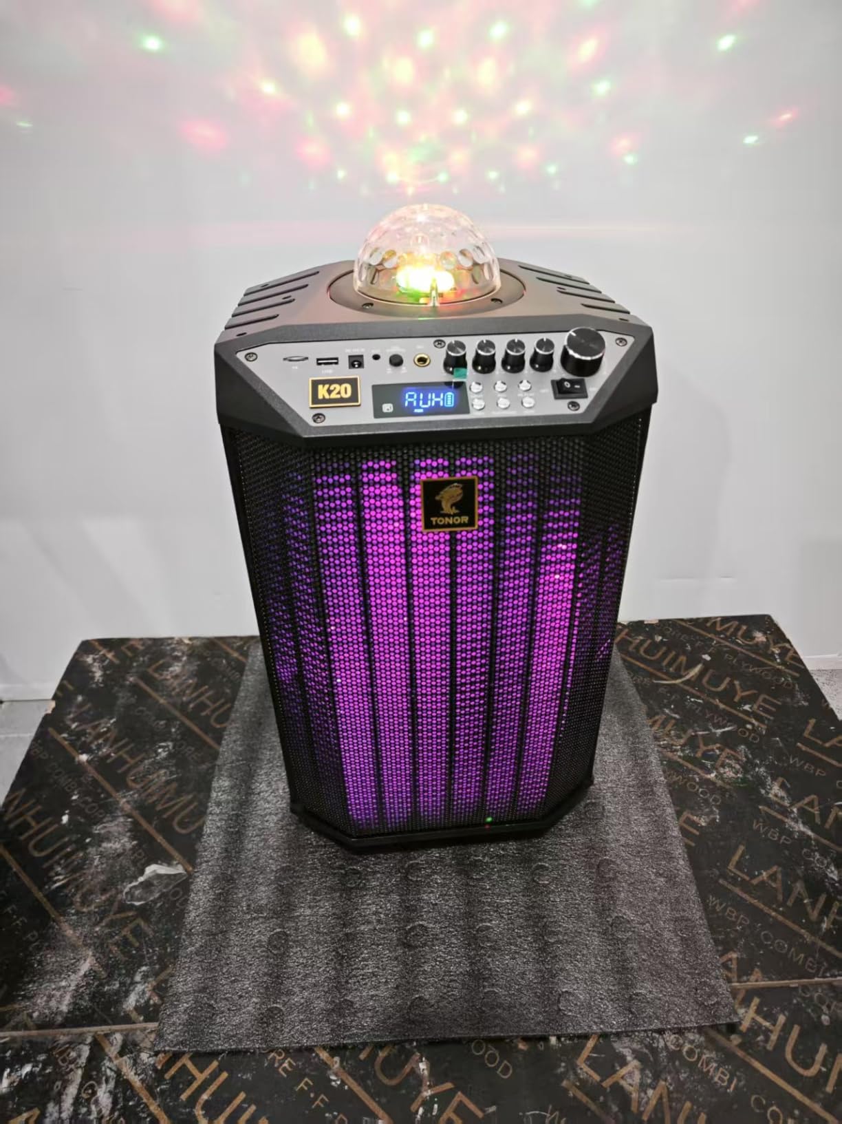 TONOR Wireless Karaoke Machine for Adults, PA System Portable Bluetooth Singing Speaker with 30 m/100 ft Dual Wireless Microphones, Disco Ball for Home Karaoke, Party, Class and Church K20 customer photo 2