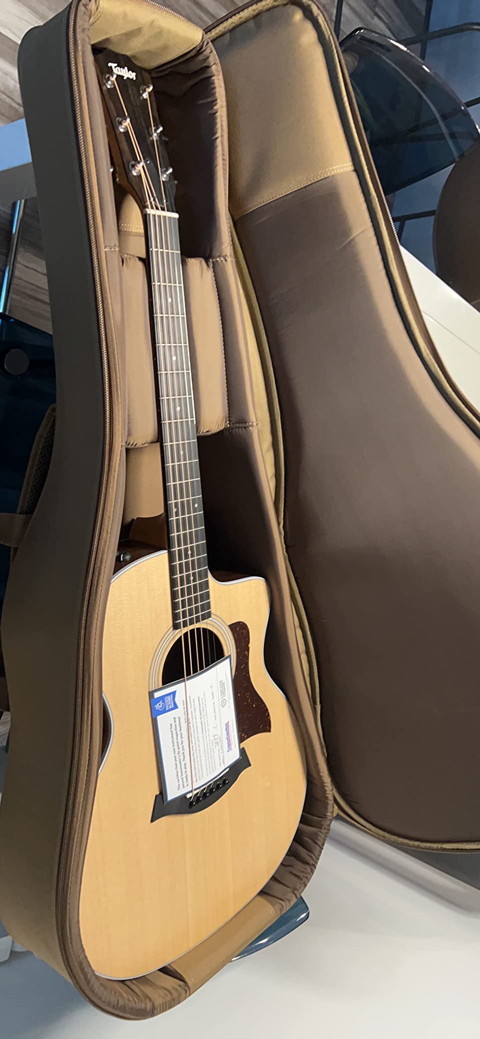Taylor 214ce Acoustic-electric Guitar - Natural customer photo 2