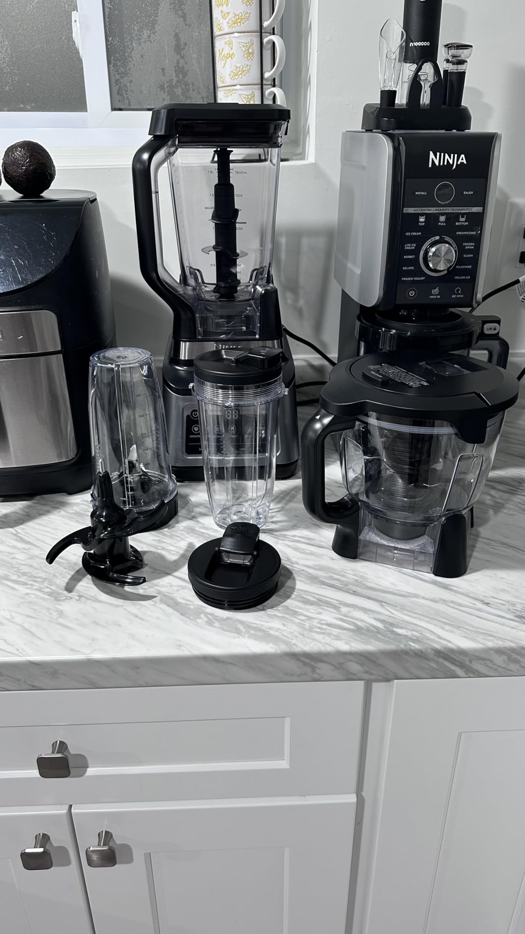 Ninja BN801 Professional Plus Kitchen System, 1400 WP, 5 Functions for Smoothies, Chopping, Dough & More with Auto IQ, 72-oz. Blender Pitcher, 64-oz. Processor Bowl, (2) 24-oz. To-Go Cups, Grey customer photo 2