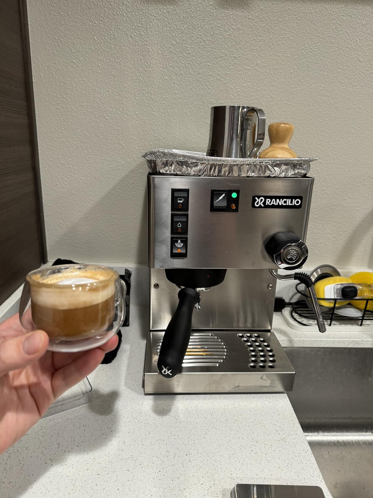 Rancilio Silvia Espresso Machine, Black customer photo 2