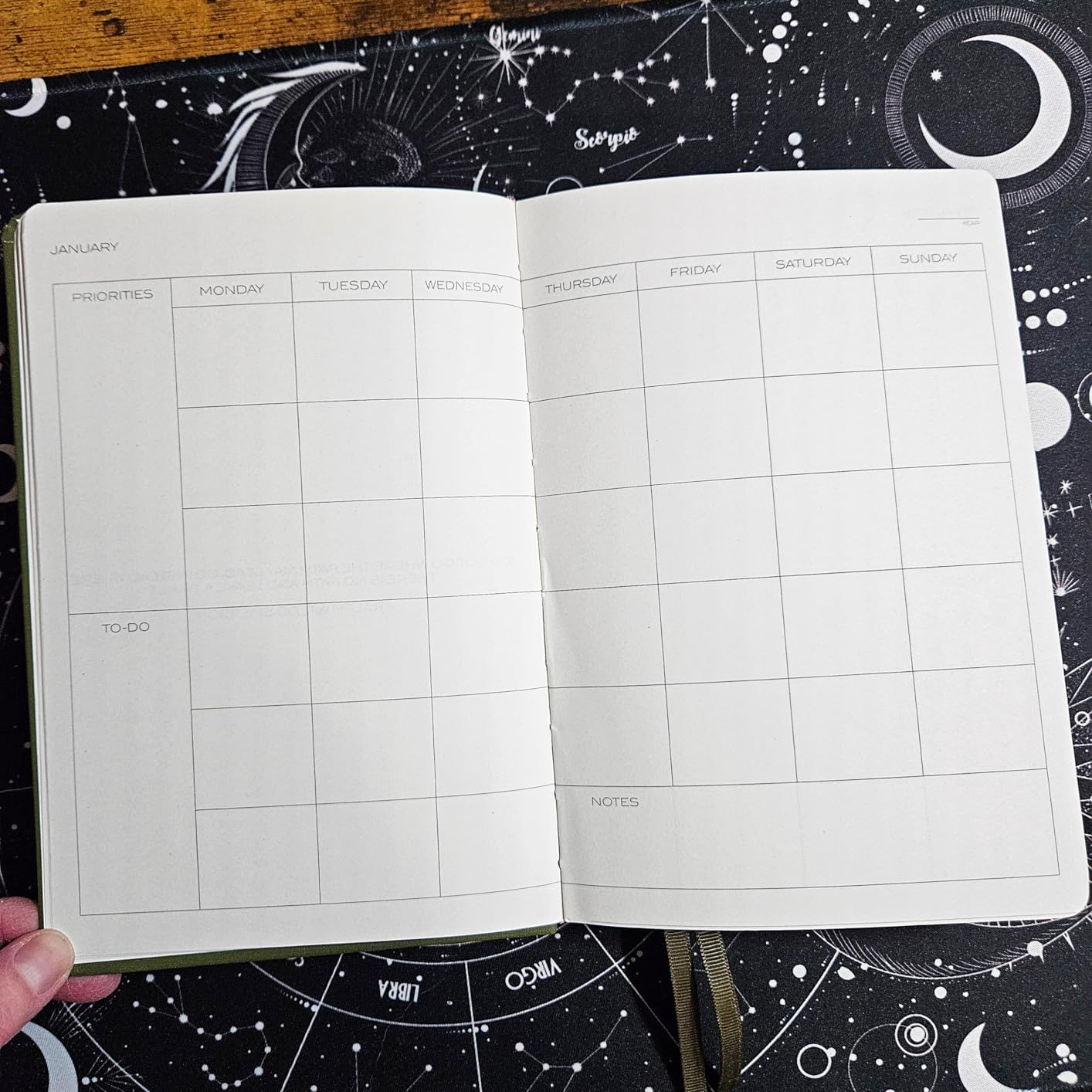 Anecdote Daily Planner w/ 2026-2027 Calendar | Start Anytime 26 Weeks Undated | 1 Page per Day | 8.5