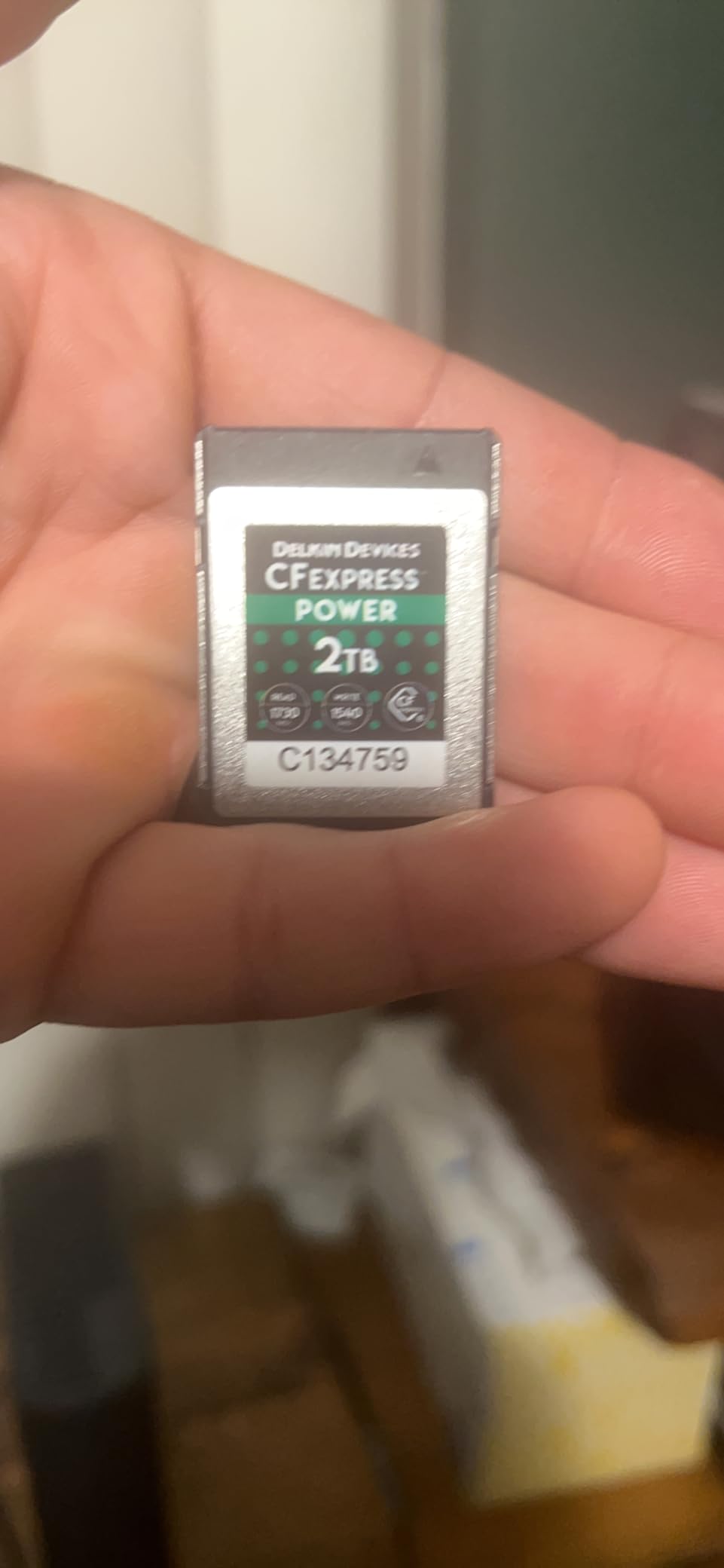 Delkin Devices 2TB Power CFexpress Type B Memory Card (DCFX1-2TB) customer photo 2