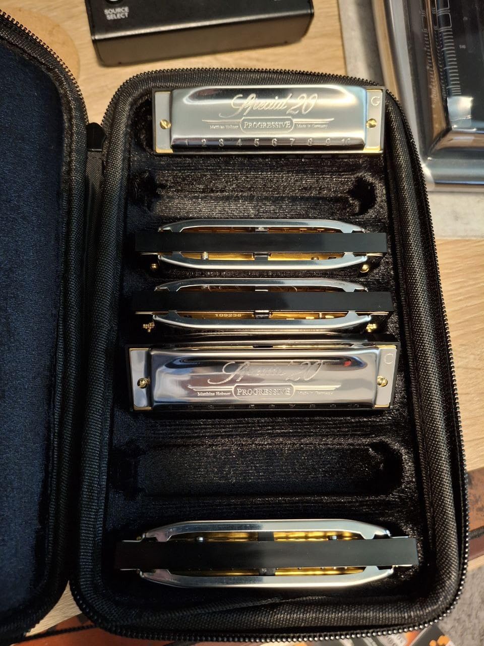 JDR Harmonica Set of 7 Key of C D E F G A Bb 10 Holes 20 Tones Blues Harp Diatonic Mouth Organ with EVA Protective Case customer photo 1