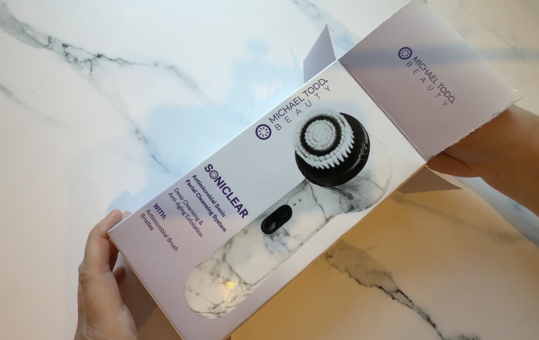 Michael Todd Beauty Soniclear Allure Sonic Facial Cleansing + Exfoliation Brush, Antimicrobial Protected Bristles, 4 Speeds, Serum Infusion Head customer photo 1