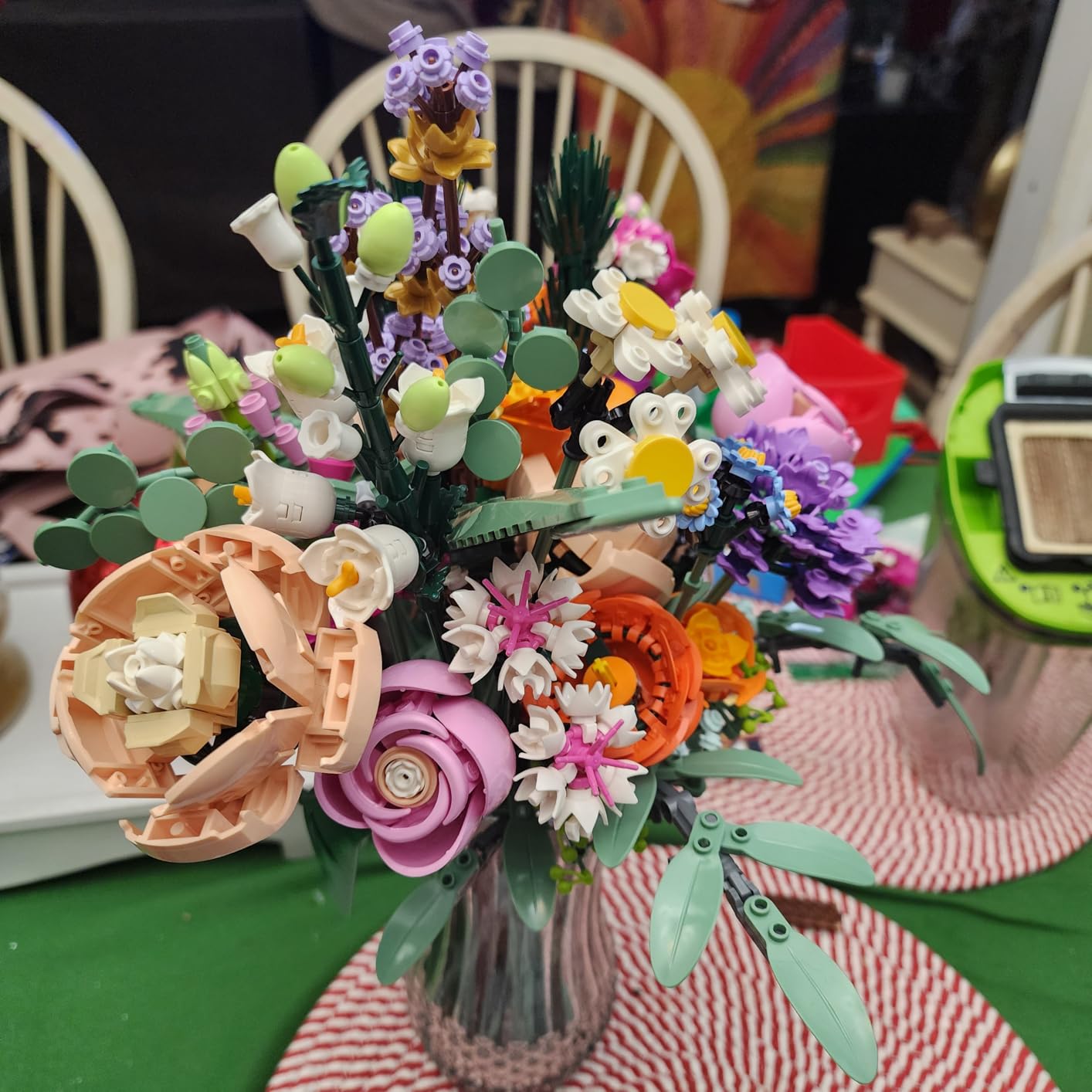 LEGO Botanicals Flower Bouquet Building Set - Artificial Flowers for Decoration, Ages 18+ - 10280 customer photo 1