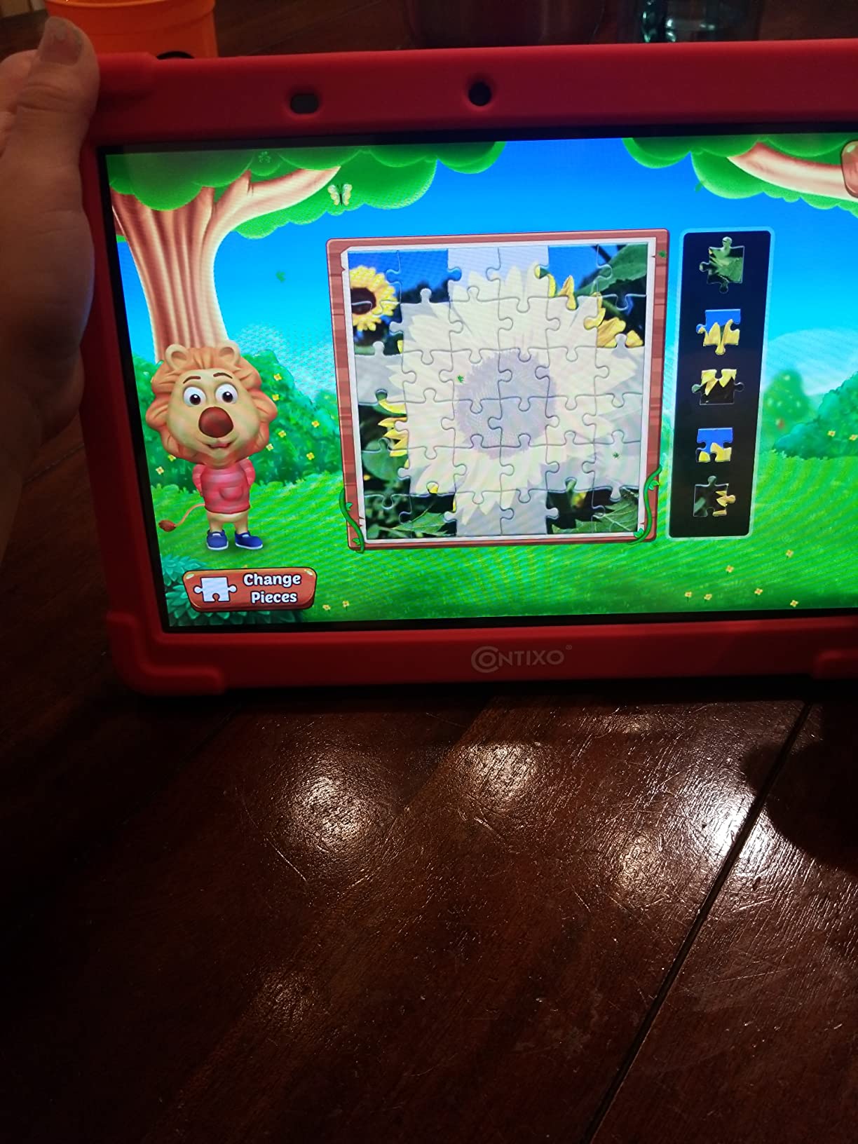 Contixo 10-Inch Kids Tablet - Ages 3-12, 14+ Games and Educational Apps, 32GB Storage, Android, Parental Controls, Silicone Case w/Kickstand, STEM Learning Tablet for Older Kids - Pink customer photo 2