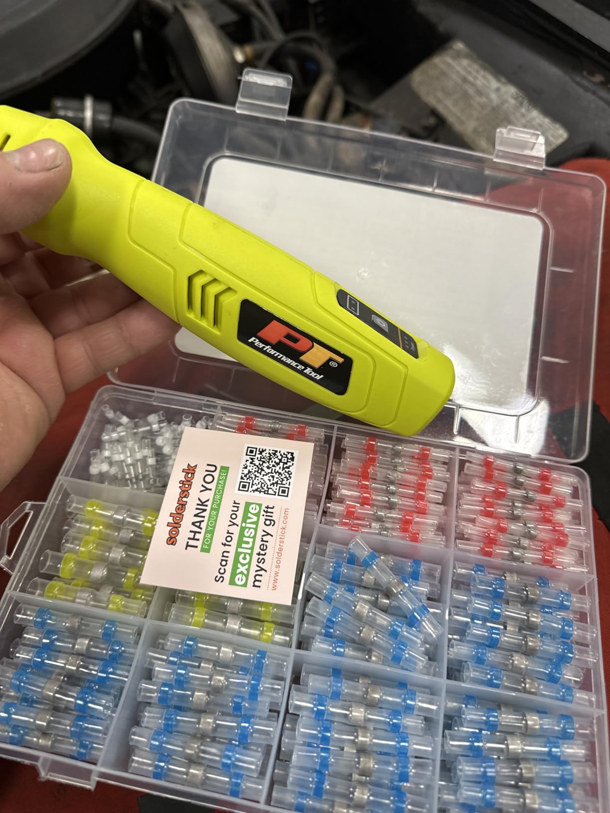 Performance Tool W2082 Compact Rechargeable Cordless Heat Gun, 600 Degree Max Output, Vinyl Wrap, Shrink Tubing, Wire Connectors, Crafts, Phone Repair customer photo 2