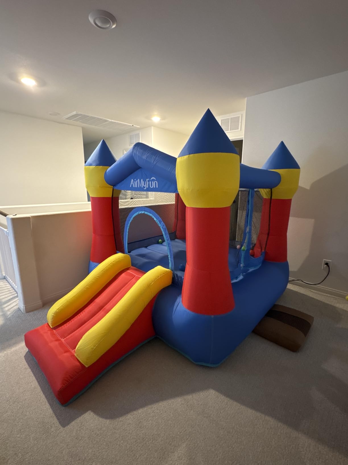 AirMyFun Toddler Bounce House with Blower for Kids 3-8, Inflatable Bouncy Jumping Castle with Slide, Indoor/Outdoor Jump Bouncer House, 82011A customer photo 1
