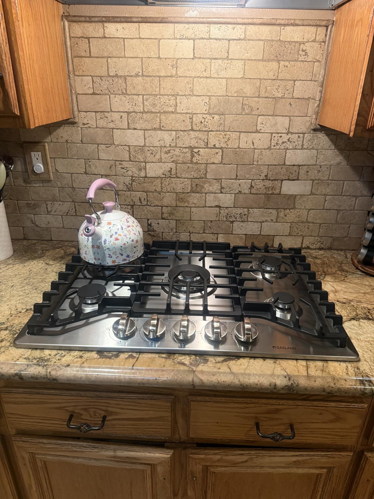 GASLAND 36 Inch Gas Cooktop, PRO GH2365SF 5 Italy Sealed Burner Propane Stovetop, NG/LPG Convertible Gas Cooktops, Plug-in with Thermocouple Protection, CSA Certified, Stainless Steel customer photo 1
