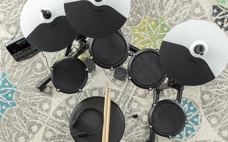 Alesis Debut Kit - Electric Drum Kit with 4 Quiet Mesh Electronic Pads, 120 Sounds, Drum Sticks, Stool, Headphones, and Lessons customer photo 2