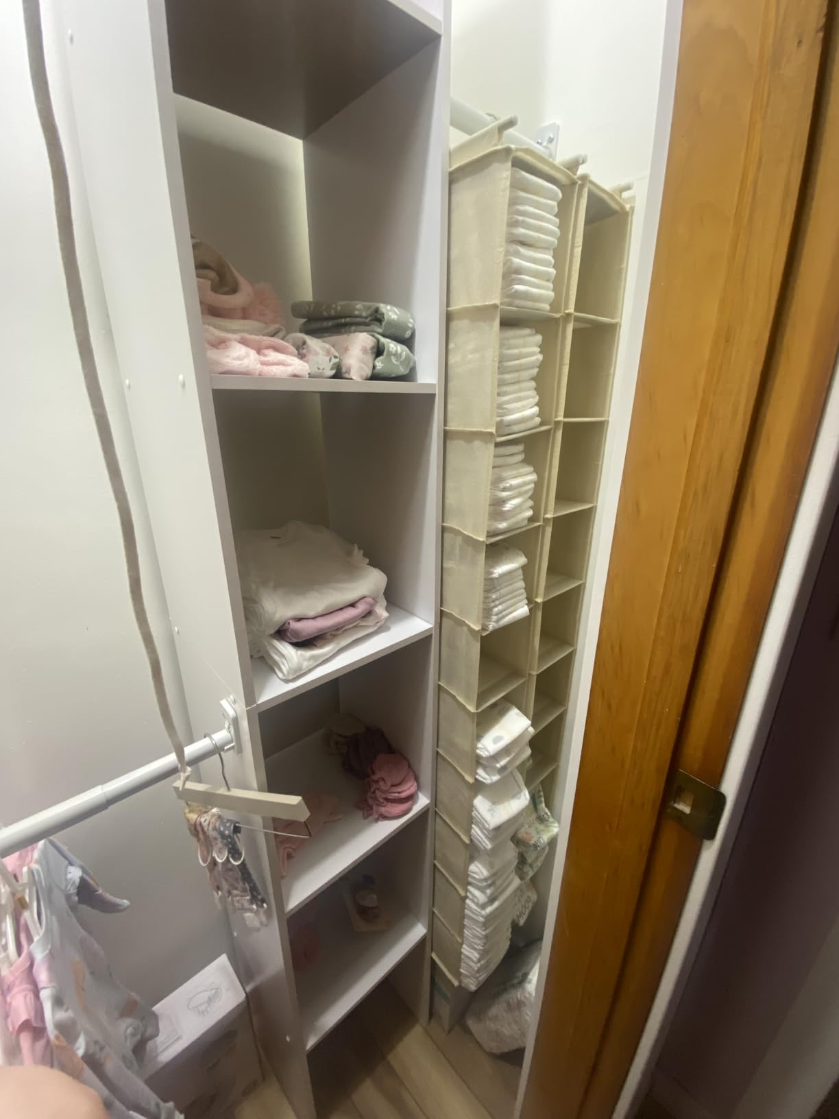 MAX Houser 10-Shelf Hanging Shoe Shelf Organizer, Hanging Shoe Storage for Closet (Beige) customer photo 1