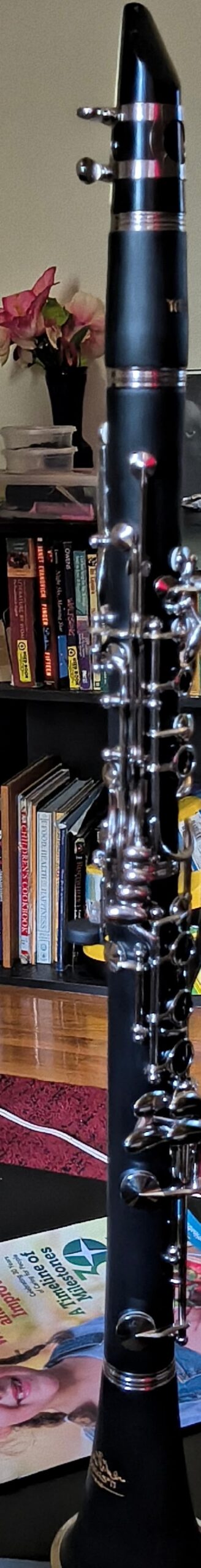 YANASON Bb clarinet for beginners, Bb nickel-plated 17-keys clarinet, suitable for students, professionals, school bands with Hard Foam Case, Barrels*2, Pads*8, Stand, Cleaning Kit, Gloves, Strap, Reeds*8 customer photo 1