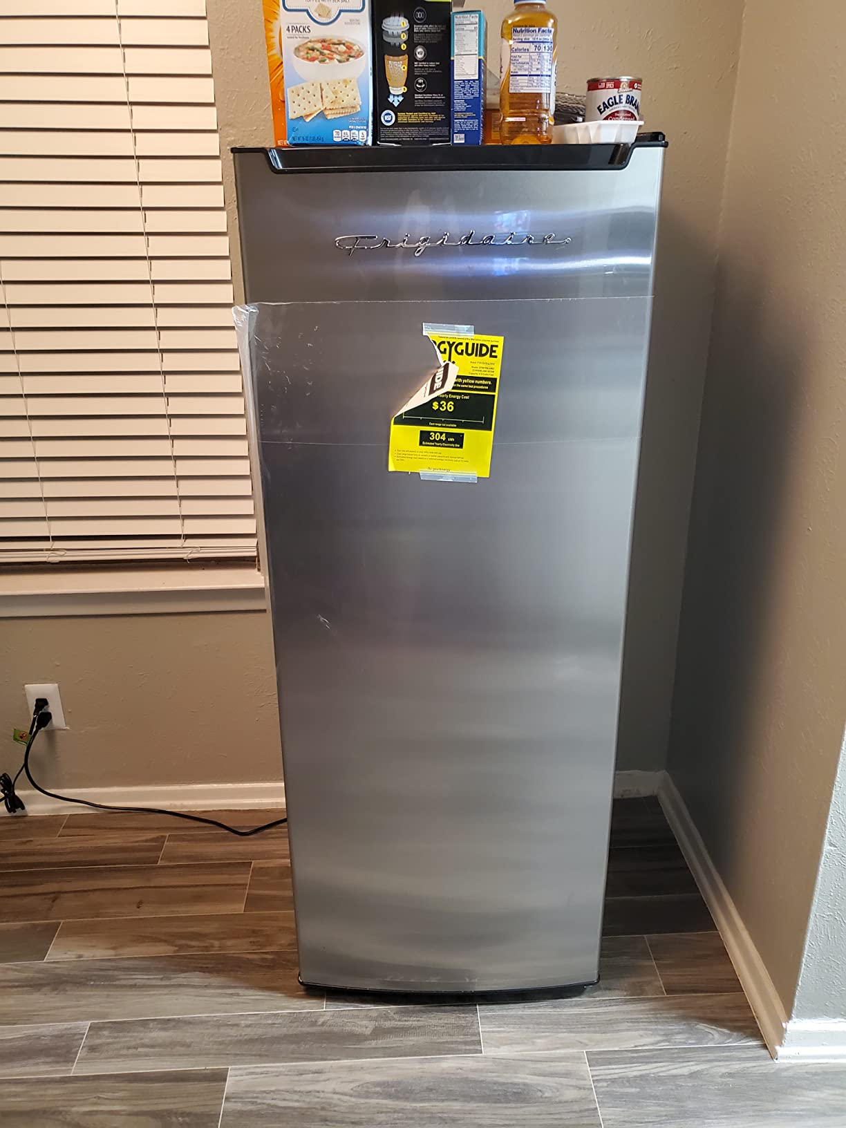 Frigidaire Upright Freezer, 6.5 cu. ft., Deep Freeze, Vinyl Coated Metal with Wire Shelving, Compact for Kitchen, RV, Dorm, Cabin, and Trailer, Platinum Design Series, Silver customer photo 2