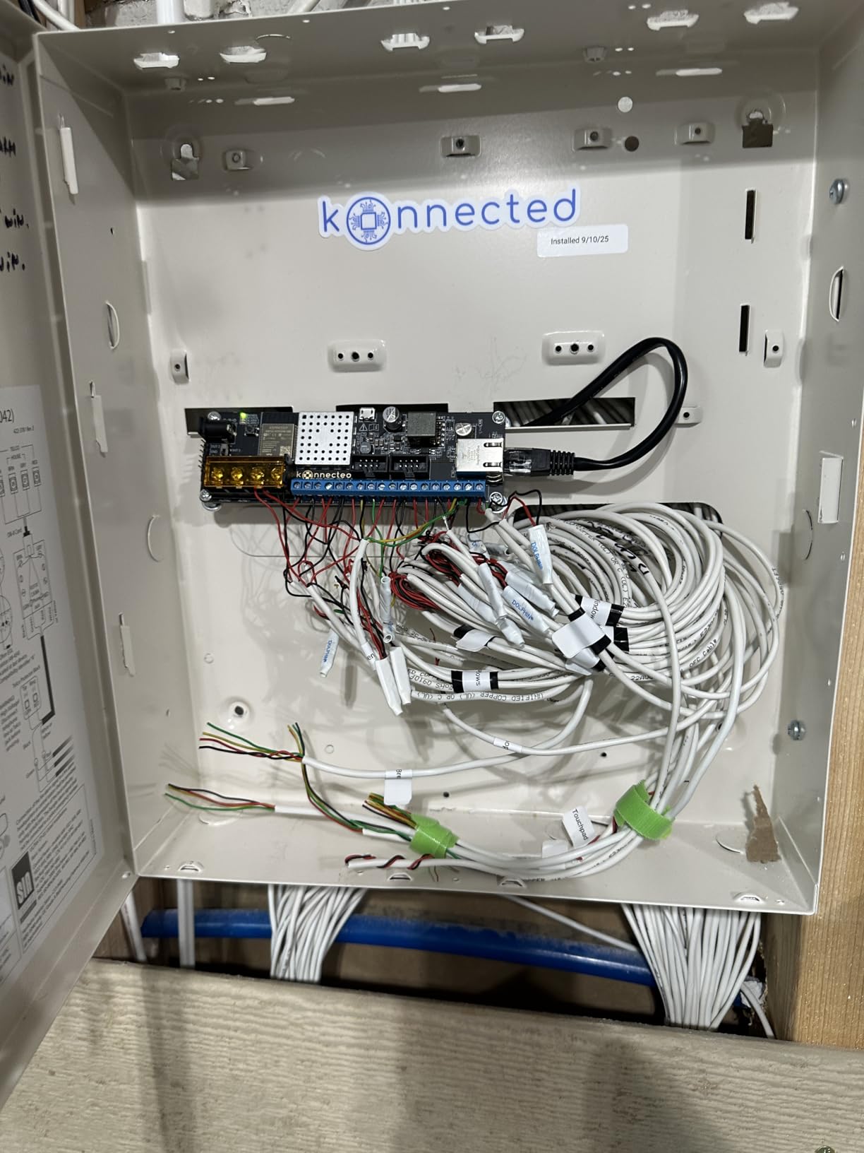 12-Zone Wired Smart Alarm Panel - Konnected Alarm Panel Pro Conversion Kit - Make Wired Alarm System Smart - SmartThings, Alexa - No Batteries or Monthly Subscription - Wi-Fi & Ethernet Connection customer photo 1