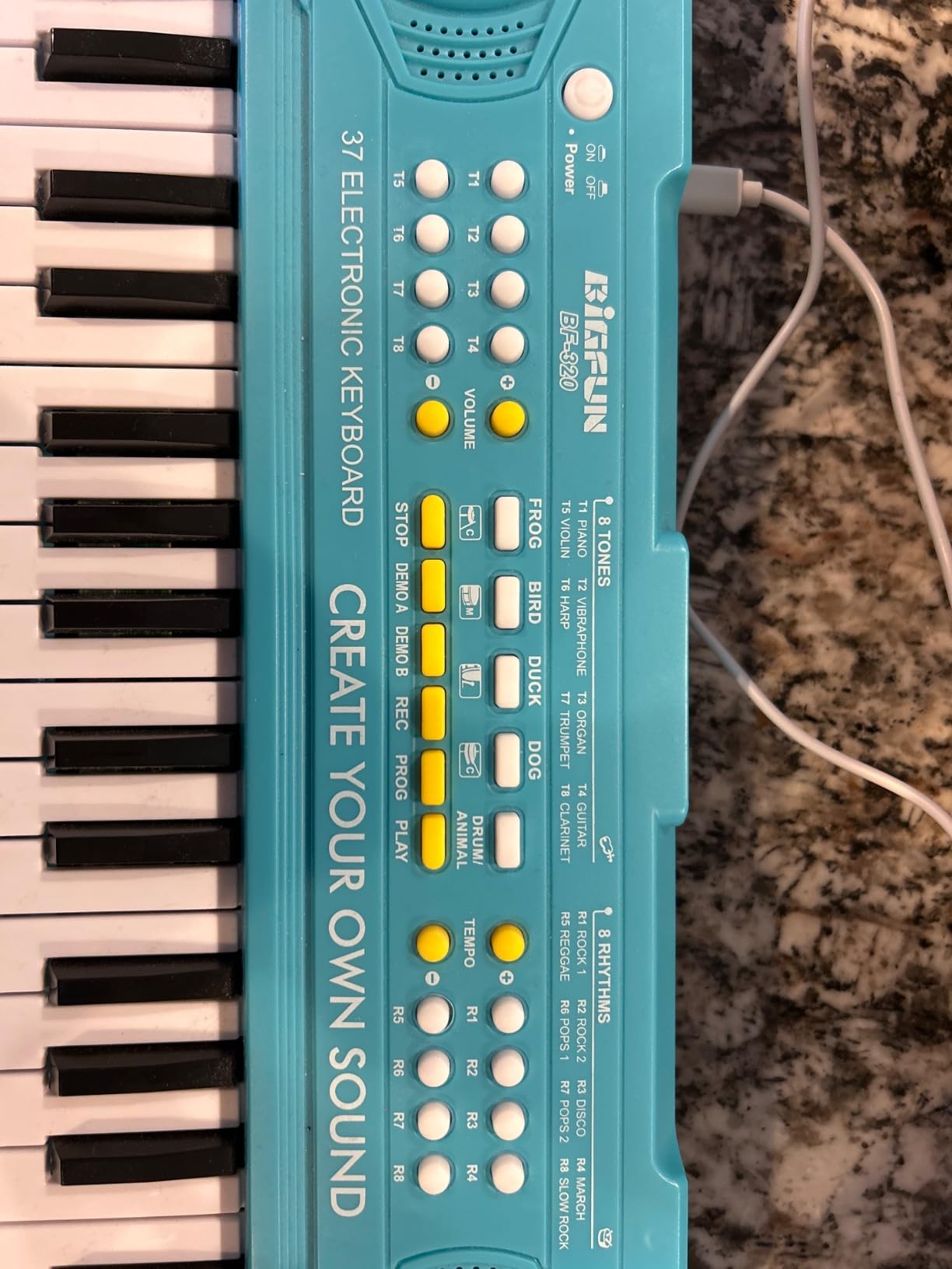 BIGFUN 37 Keys Keyboard Piano for Kids, Multifunction Music Educational Instrument Toy, Electronic Kids Keyboard for 3-7 Year Old Girls and Boys customer photo 1