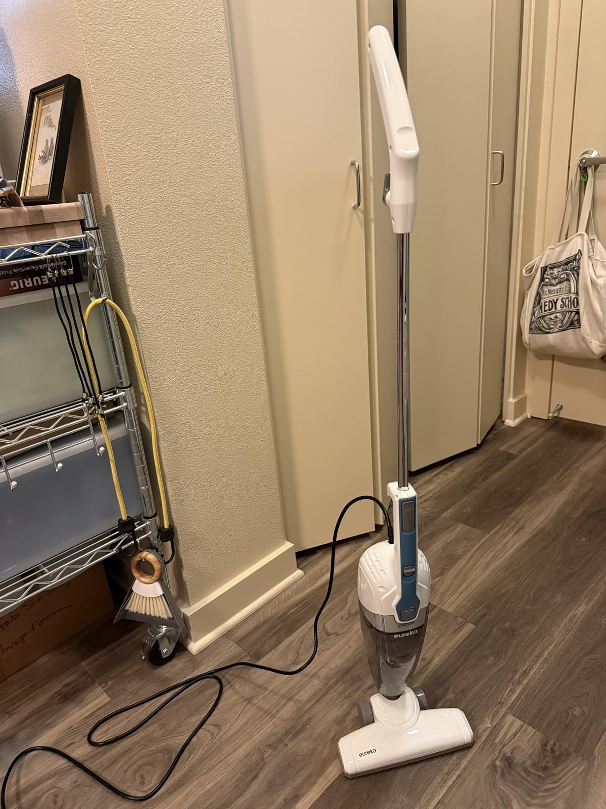 Eureka Corded Stick Vacuum Cleaner for Home Pet Hair, Lightweight Stick Vacuum Cleaner with Powerful Suction for Carpet Tile and Hard Floor, Aqua Blue, 3-in-1 Handheld Vac NES100 customer photo 2