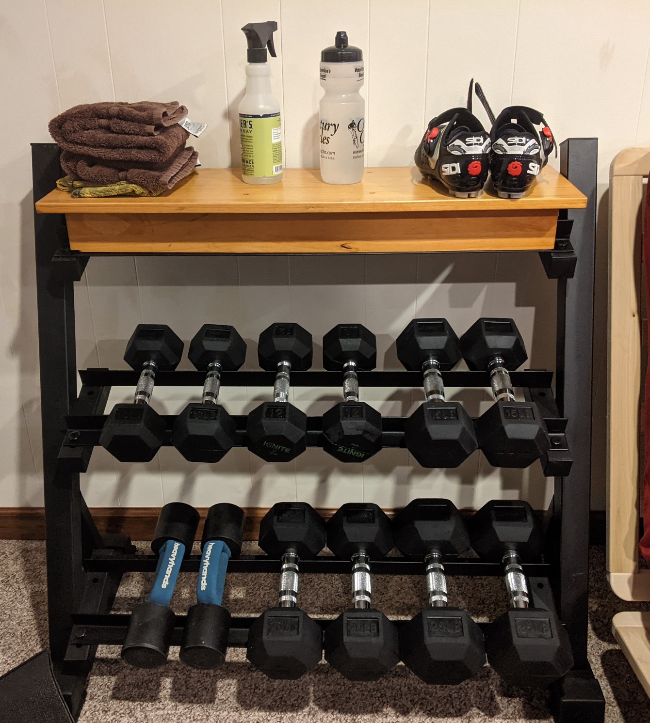 YOLEO Dumbbell Rack - 3 Tier & 5 Tier Compact Weight Rack, 1100LBS Capacity (Rack Only) customer photo 1