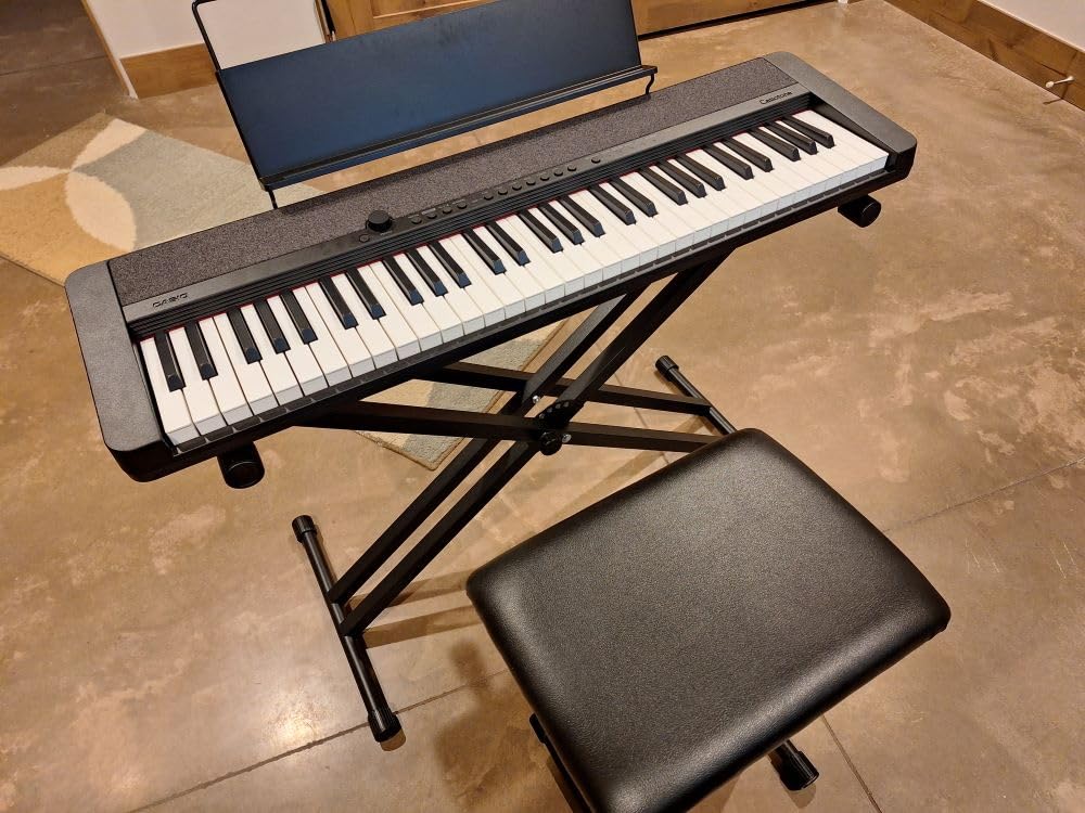 Casio Casiotone CT-S1 - 61-Key Touch-Sensitive Retro Keyboard | Sleek, Portable Design for Beginners to Pros | Stereo Grand Piano + 60 AiX Tones | USB-MIDI Connectivity | Red customer photo 1