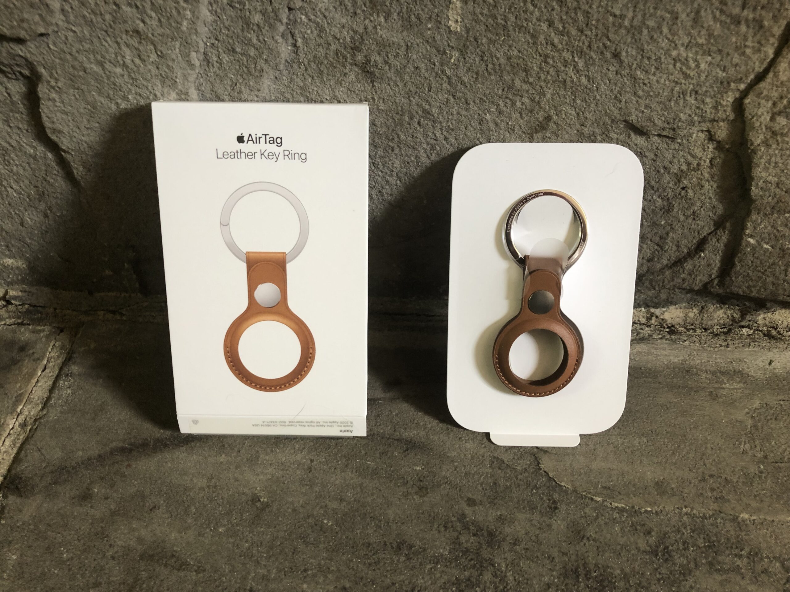 AirTag Leather Key Ring - Baltic Blue customer photo 1