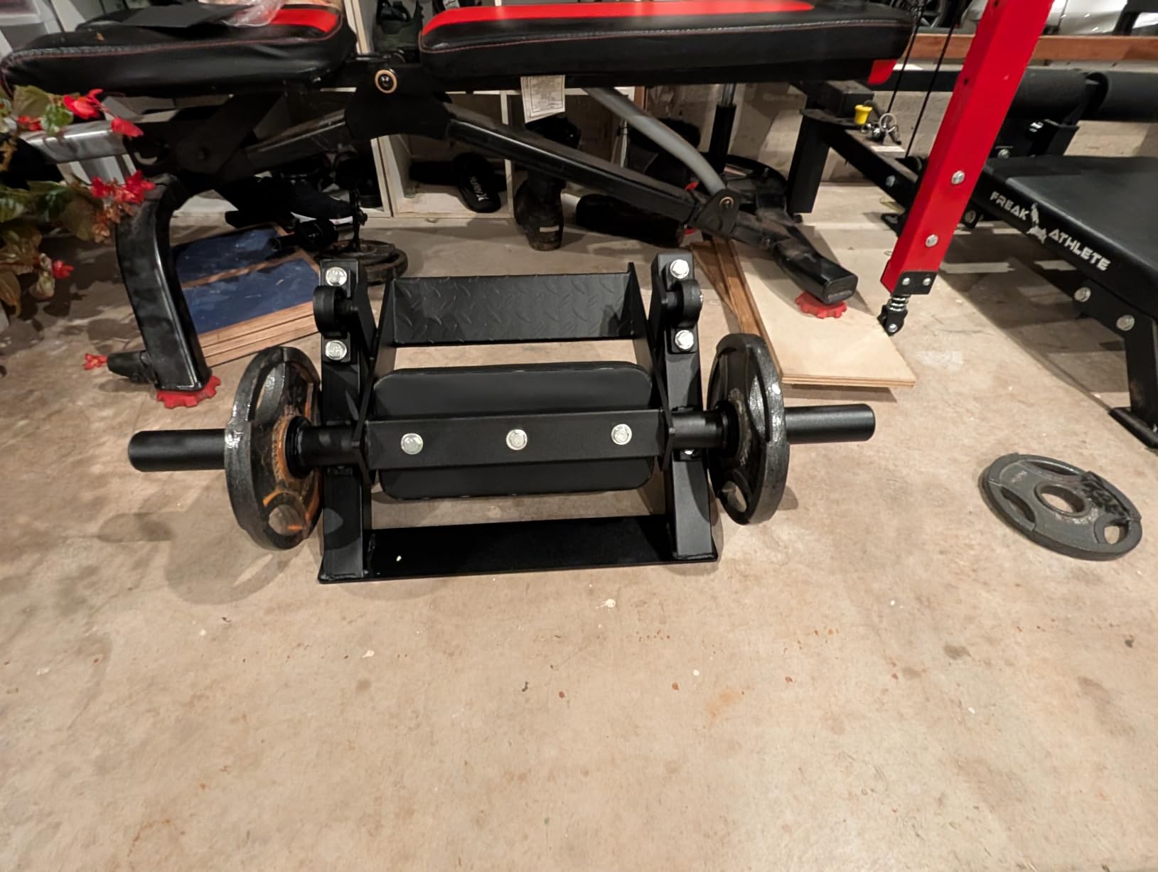 Titan Fitness Plate-Loaded Tibia Dorsi Calf Machine, Rated 200 LB, Fits Olympic-Sized Change Plates, Flexion Lower Body Training Calf Raise Machine, Leg Day Essential Tibia Isolation customer photo 1