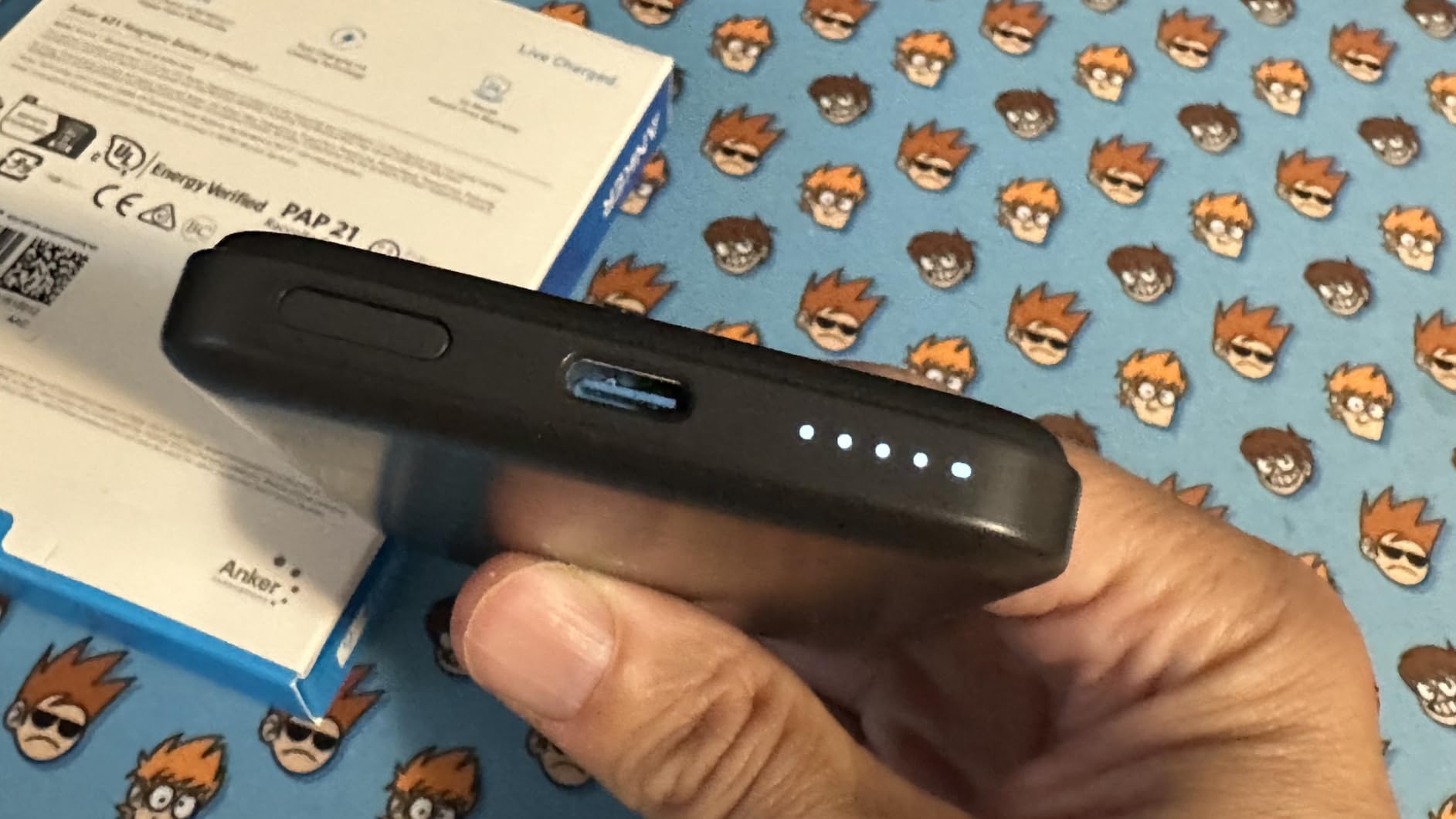 Anker 621 Magnetic Portable Charger (MagGo), 5,000mAh Wireless Power Bank with USB-C Cable, Magsafe-Compatible Battery Pack for iPhone 16/15/14/13/12 Series customer photo 2