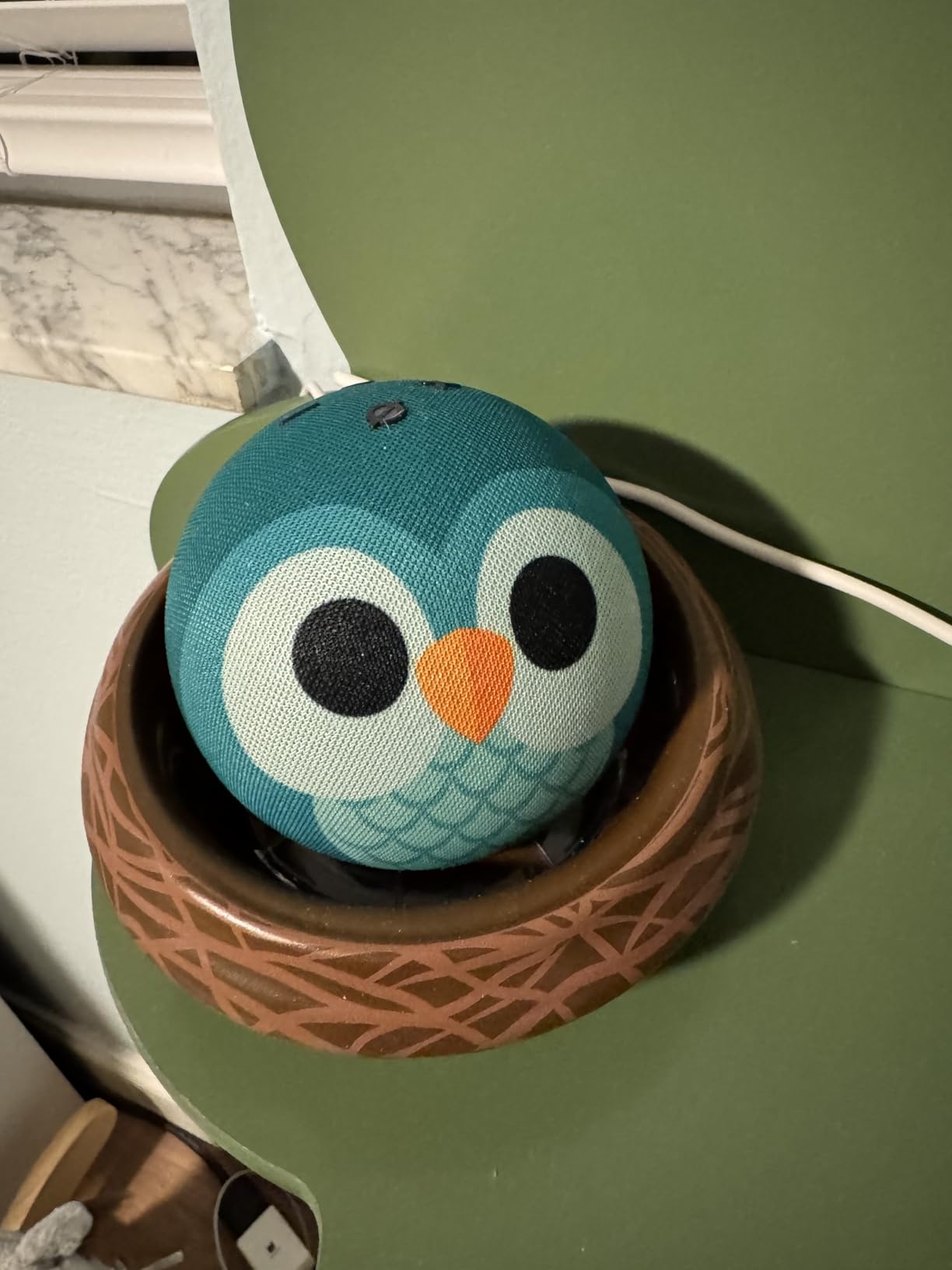 Amazon Echo Dot Kids (newest model), Smart speaker to enjoy age-appropriate audiobooks, interactive games and Alexa+ experiences to create and learn, Owl design customer photo 2