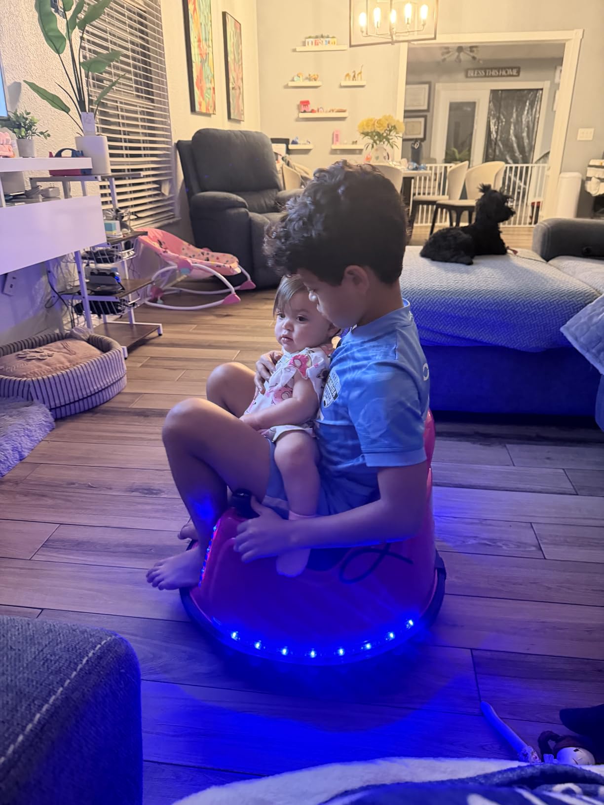 Bumper Buddy Ride On Electric Bumper Car for Kids & Toddlers, 12V 2-Speed, Ages 1 2 3 4 5 Year Old Girls - Remote Control, Baby Girl Riding Bumping Toy Gifts Cars - Toys Gift Toddler 12-18 Months Age customer photo 2