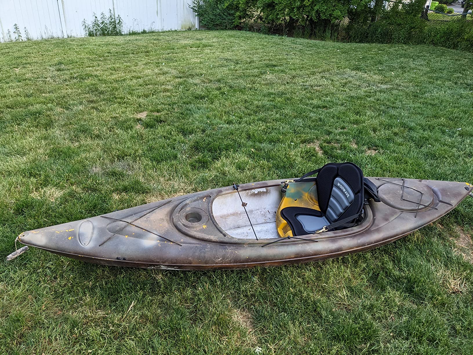 WOOWAVE Kayak Seat Padded Deluxe Paddleboard Seats Adjustable Boat Seat Cushioned Fishing Seat High Back Comfortable Backrest Support for Universal Sit customer photo 1