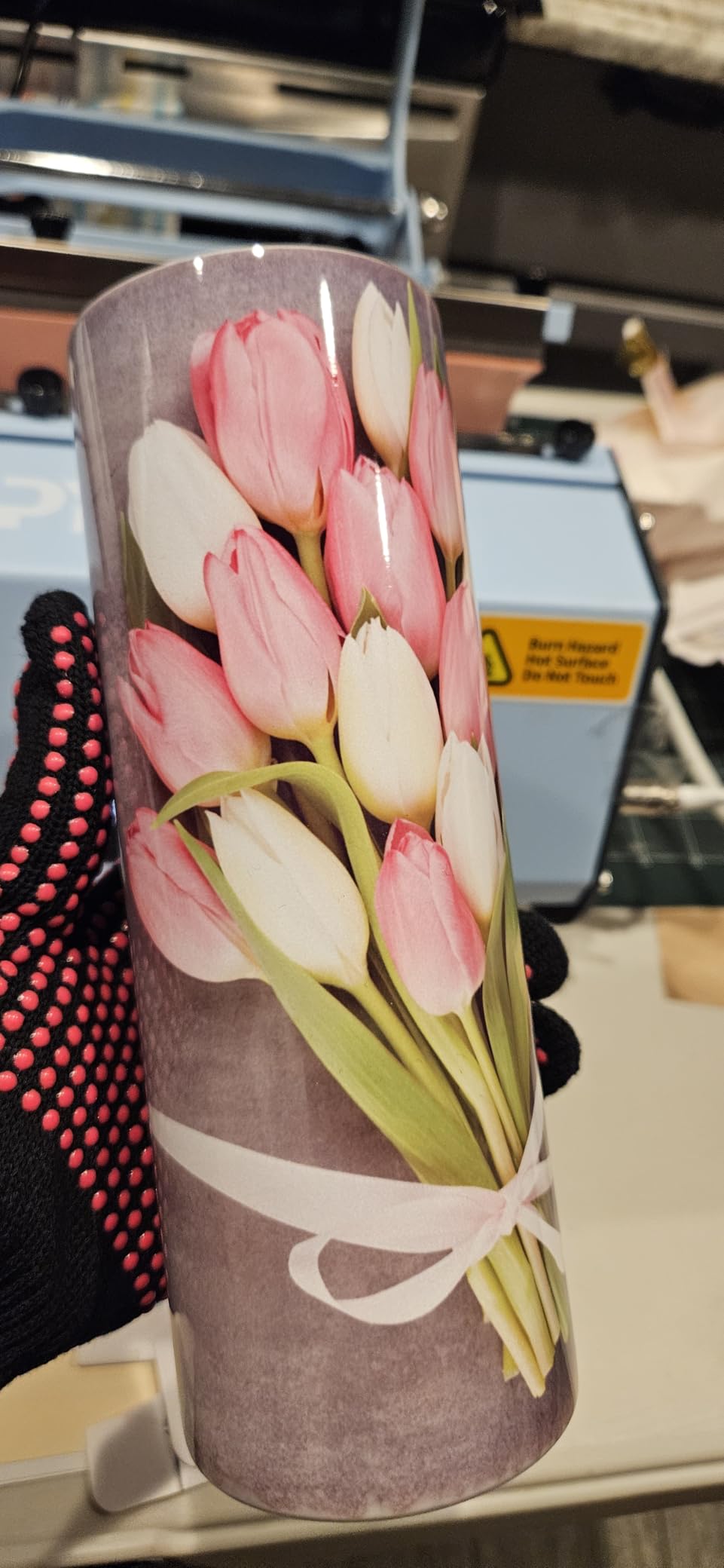 PYD Life 110 V Tumbler Heat Press Machine Blue Mug Press Machine for 30 OZ 20 OZ 16 OZ Straight Sublimation Blanks Skinny Tumbler 15 OZ 11 OZ Sublimation Ceramic Mugs Heat Transfer Print customer photo 2