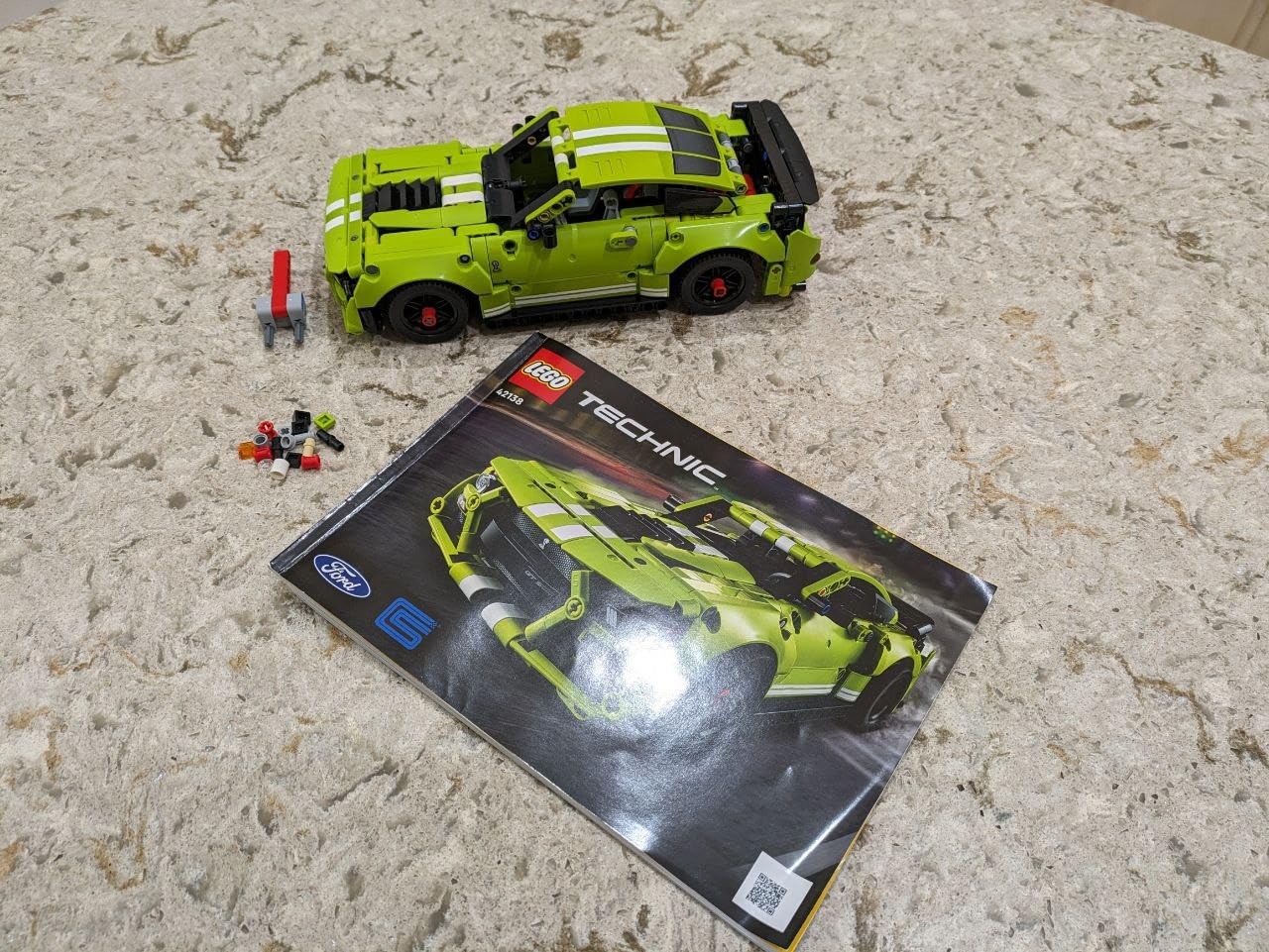 LEGO Technic Ford Mustang Shelby GT500 Toy Car - Building Toy, Ages 9+ - Pull Back Car W/AR App - 42138 customer photo 2