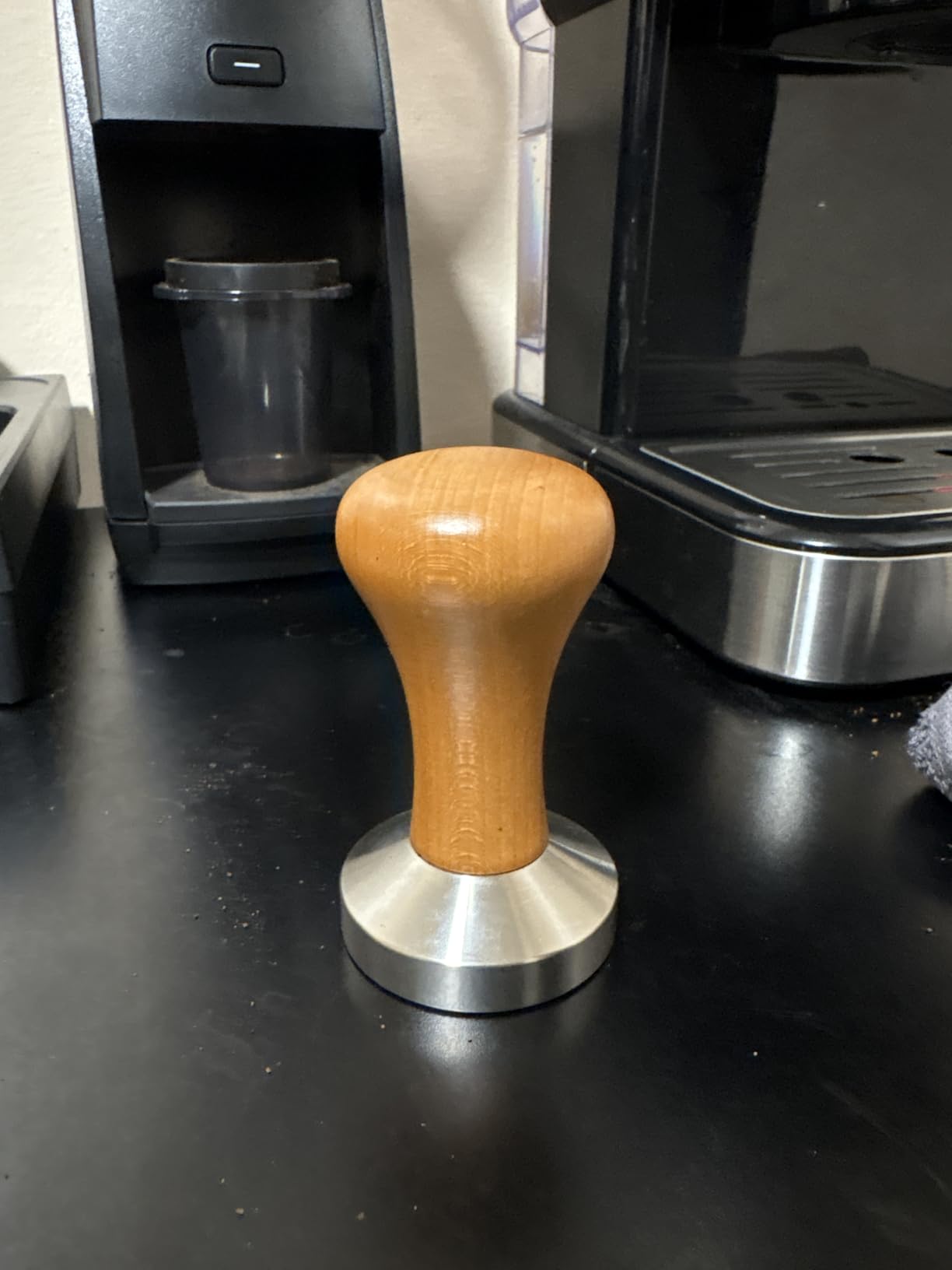 51mm Espresso Tamper - Premium Barista Coffee Tamper Classic Series Stainless Steel with Solid Wood Handle customer photo 2