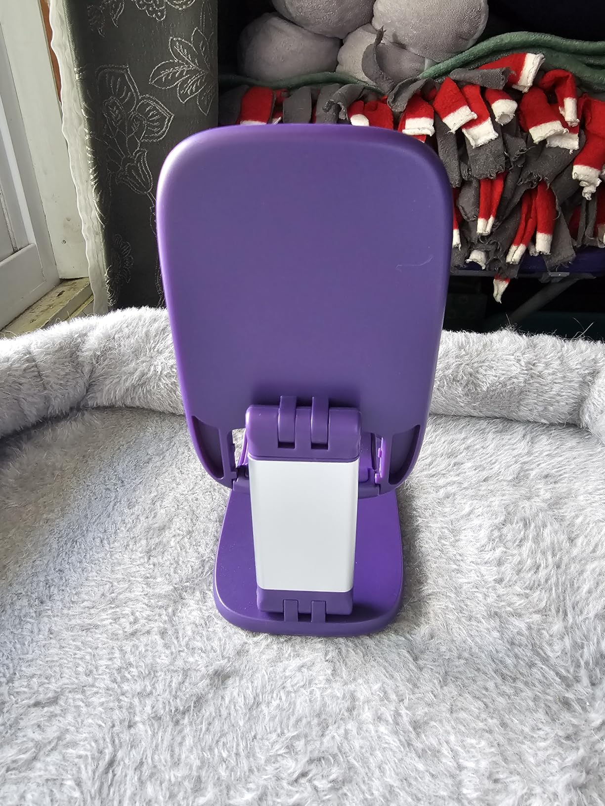 Lamicall Cell Phone Stand for Desk - Height Adjustable Foldable Mobile Phone Holder, Portable Stand for iPhone 17 16 15 14 13 12 11 Pro Max Plus Air, Galaxy S25, Office Gift, Telephone Accessories customer photo 1