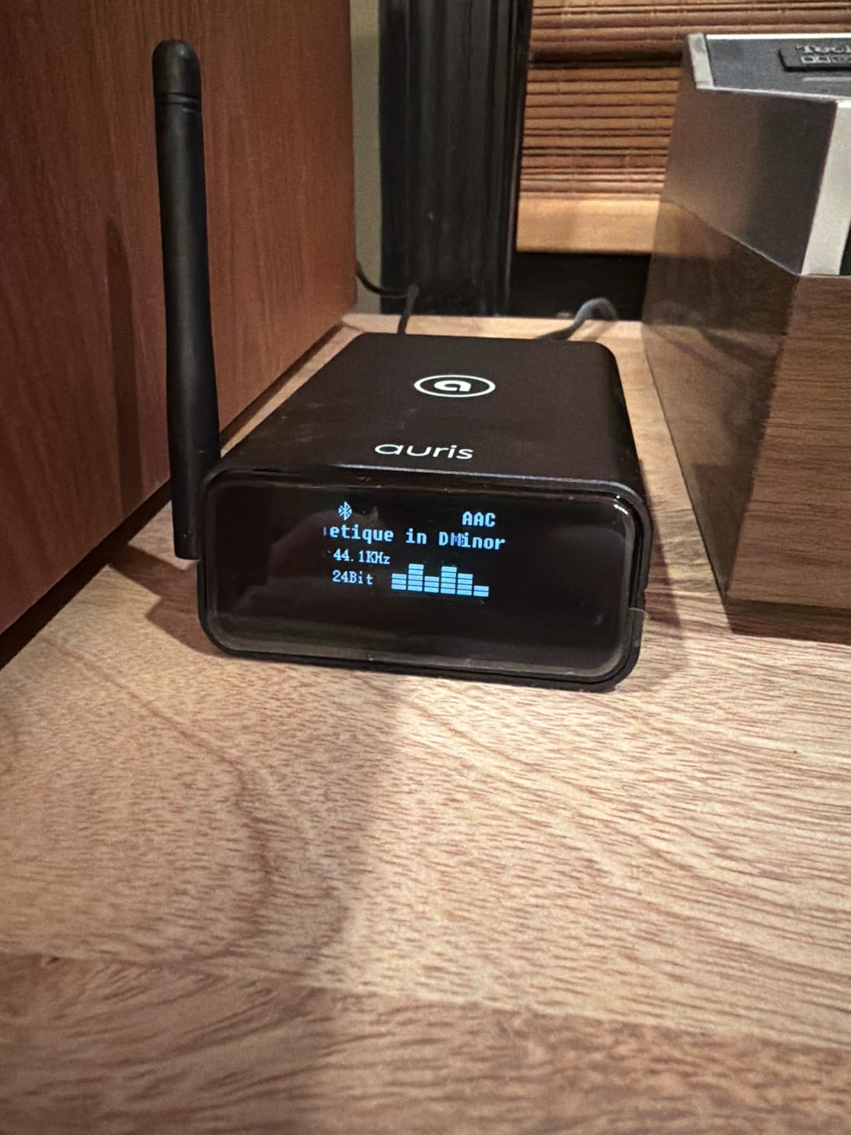 Auris Blume Pro HiFi Bluetooth 5.3 Music Receiver Long Range Bluetooth Adapter with Audiophile DAC, LDAC, aptX HD, OLED Display & Optical Coaxial AUX Output for Home Stereo, AV Receiver or Amplifier customer photo 2