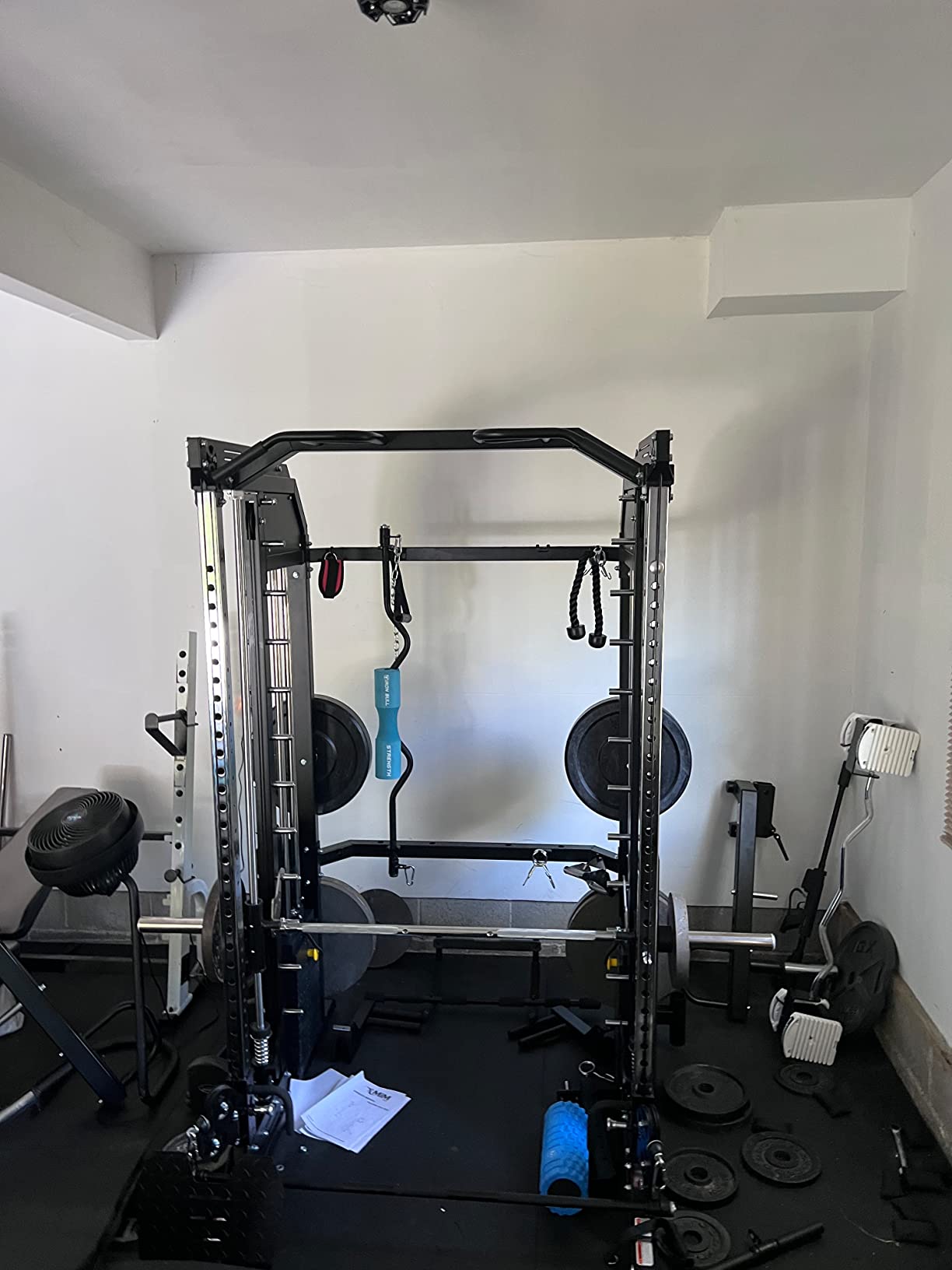 Hercules EX Commercial All-in-One Home Gym Machine, 2000 lb Capacity, 400 lb Weight Stack, Adjustable Bench, Leg Press, Jammer Arms, Leg Extension, Arm Curl, LAT Seat & 24 Attachments customer photo 2