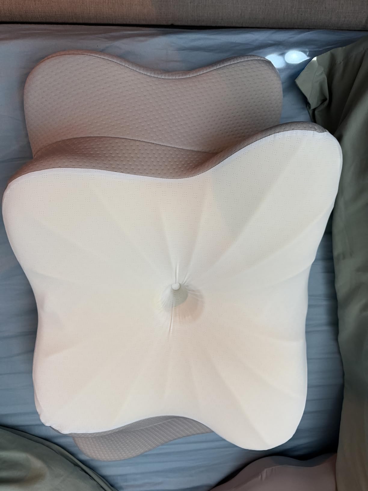 DONAMA Cervical Pillow for Neck and Shoulder, Contour Memory Foam Pillow, Ergonomic Neck Support Pillow for Side Back Stomach Sleepers with Pillowcase customer photo 1