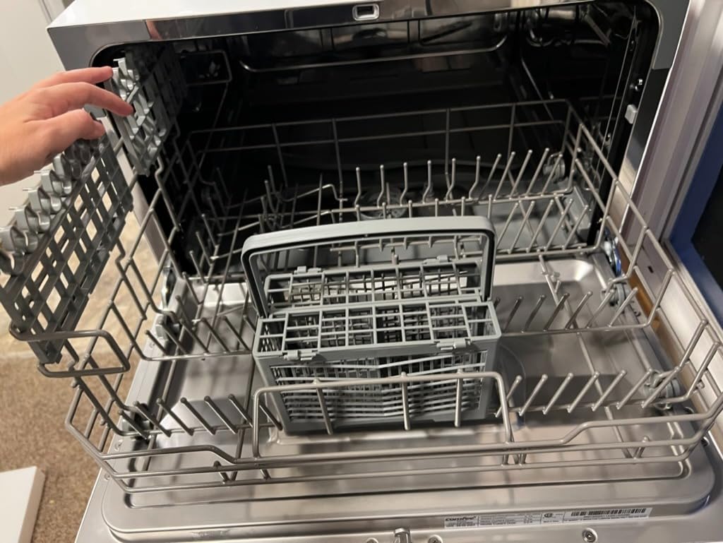 COMFEE' Countertop Dishwasher, Energy Star Portable Dishwasher, 6 Place Settings & 8 Washing Programs, Dish Washer for Dorm, RV & Apartment, Black customer photo 2