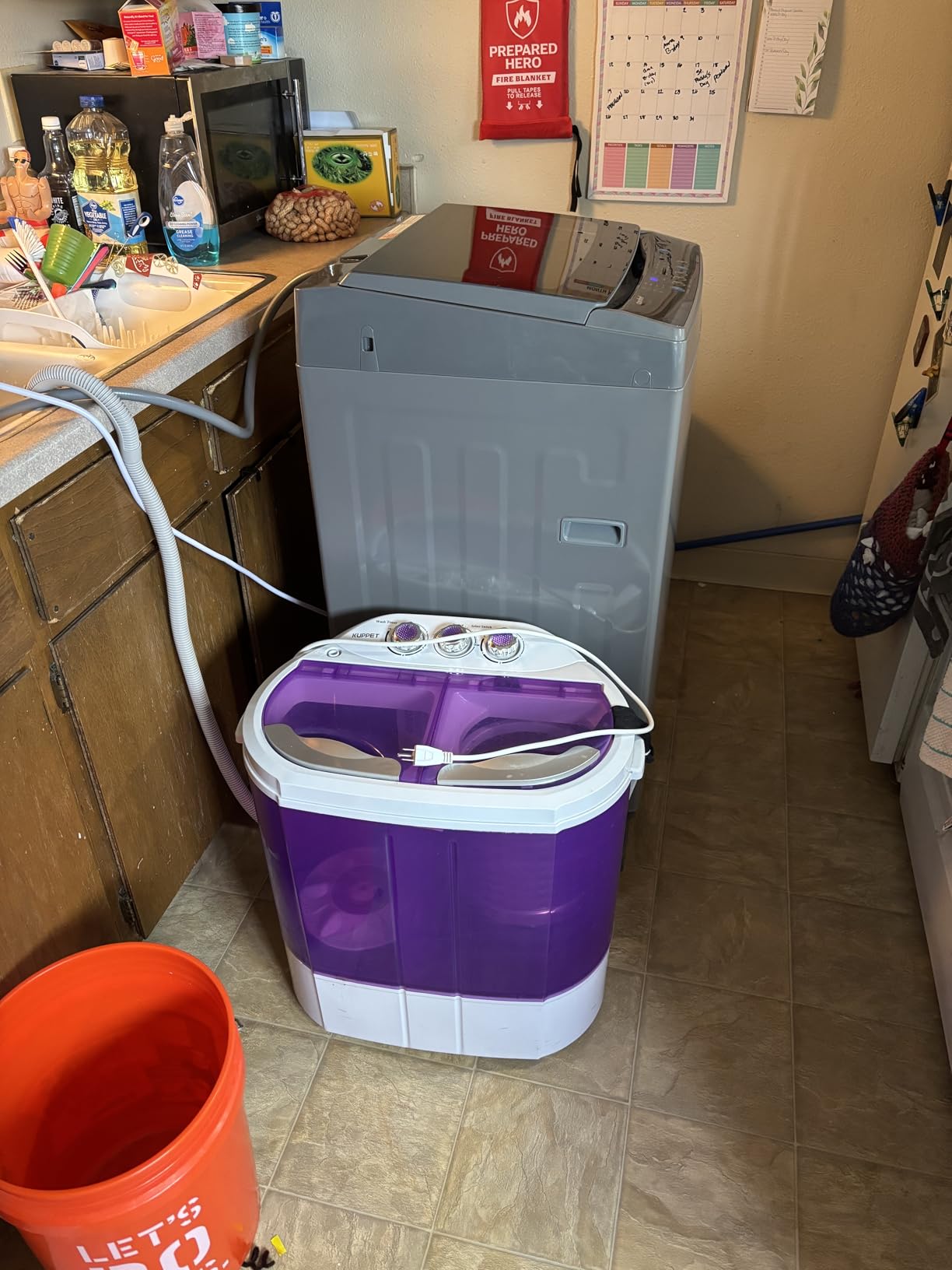 COMFEE' Washing Machine 2.4 Cu.ft LED Portable Washing Machine and Washer Lavadora Portatil Compact Laundry, 8 Models, Environmentally Friendly, Child Lock for RV, Dorm, Apartment Magnetic Gray customer photo 2
