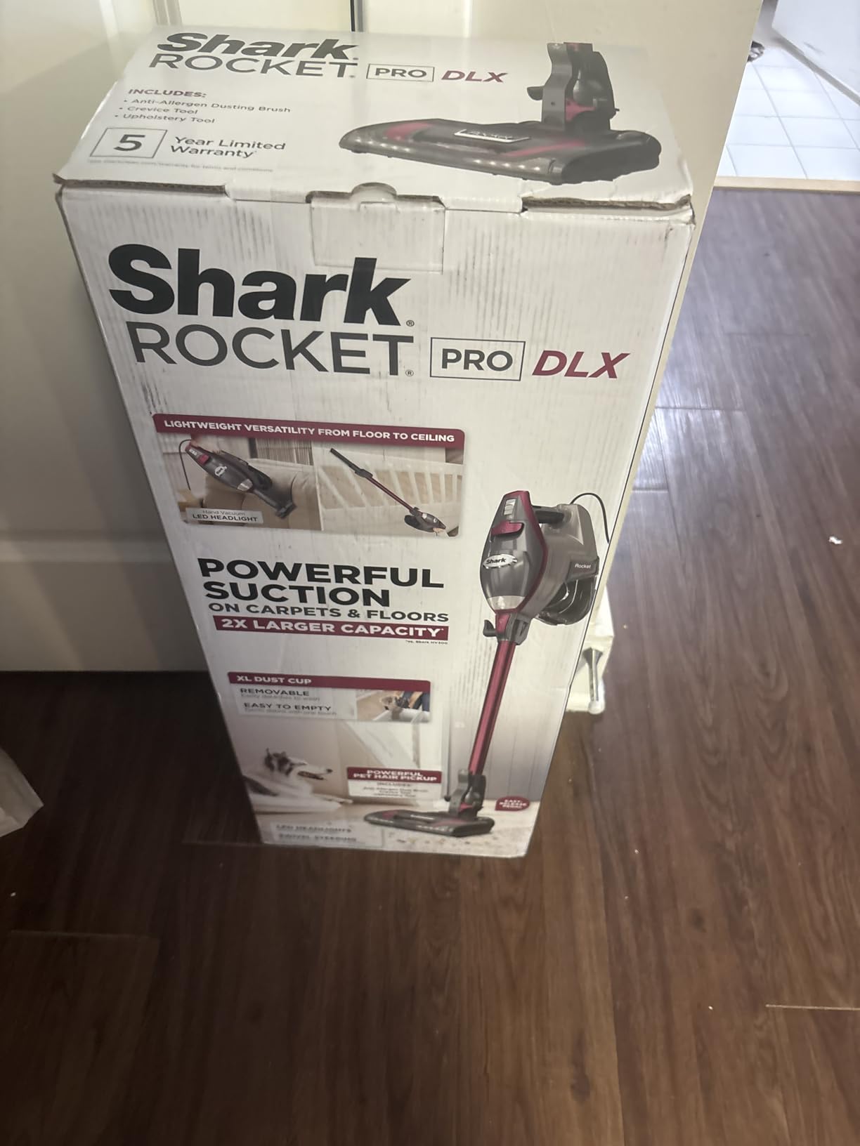 Shark HV371 Rocket Pro DLX Corded Stick, Removable Hand Vacuum, Advanced Swivel Steering, XL Cup, Crevice Tool, Upholstery Tool & Anti-Allergen Dust Brush, Fuchsia customer photo 1