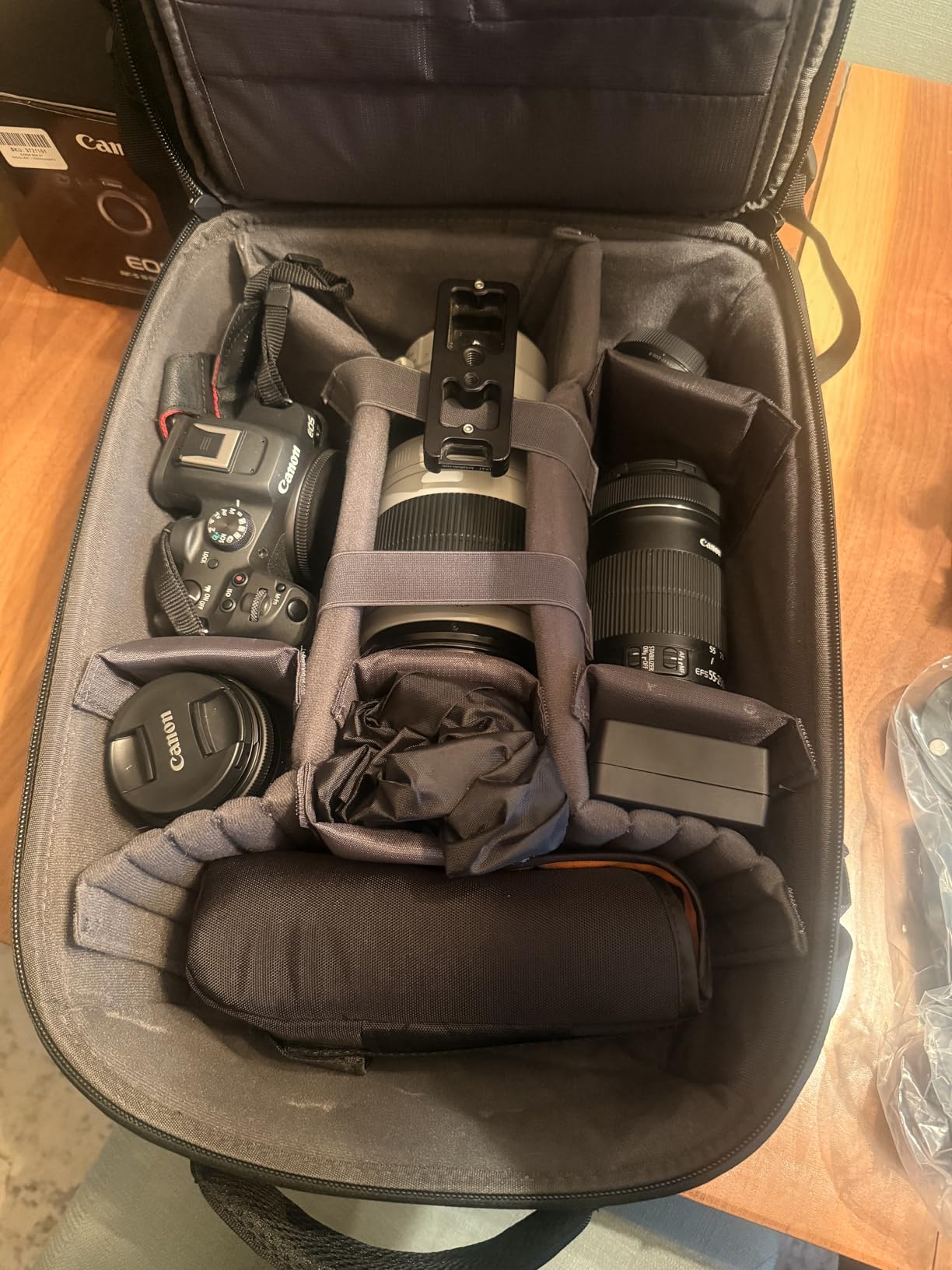 TARION Hardshell Camera Backpack Bag - 3-side Hard Case Professional Camera Bag with 14.5