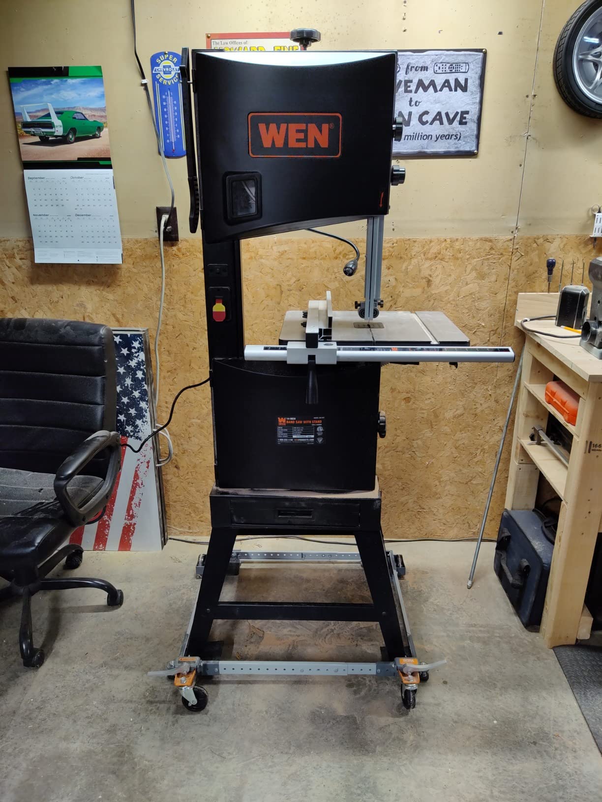 WEN (BA1487) Band Saw with Stand, Two-Speed, Black, 14-Inch customer photo 2