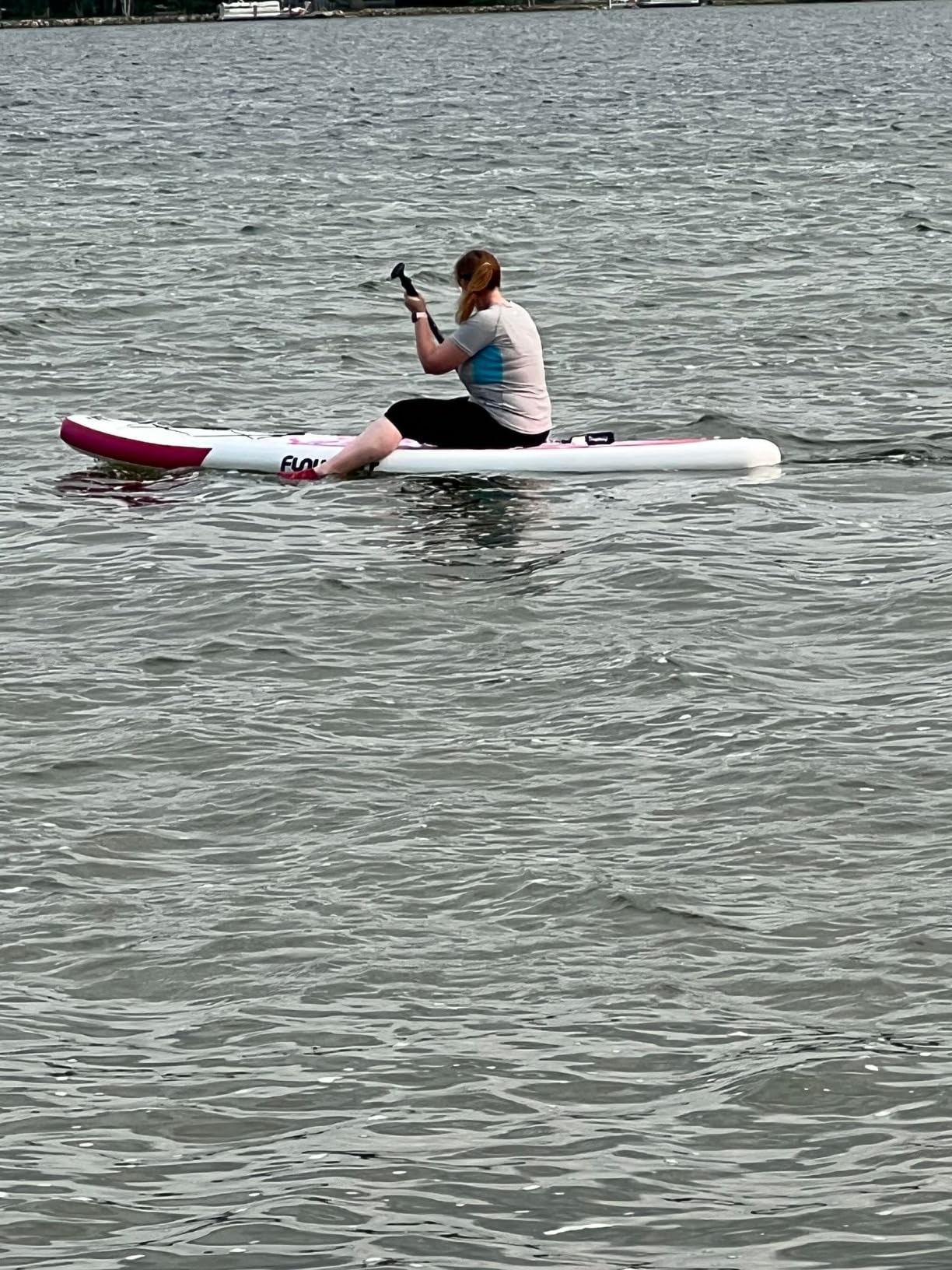 Aqua Plus 6inches Thick Inflatable SUP for All Skill Levels Stand Up Paddle Board, Paddle, Pump, ISUP Travel Backpack, Leash, Shoulder Strap, Youth, Adult Inflatable Paddle Board customer photo 2
