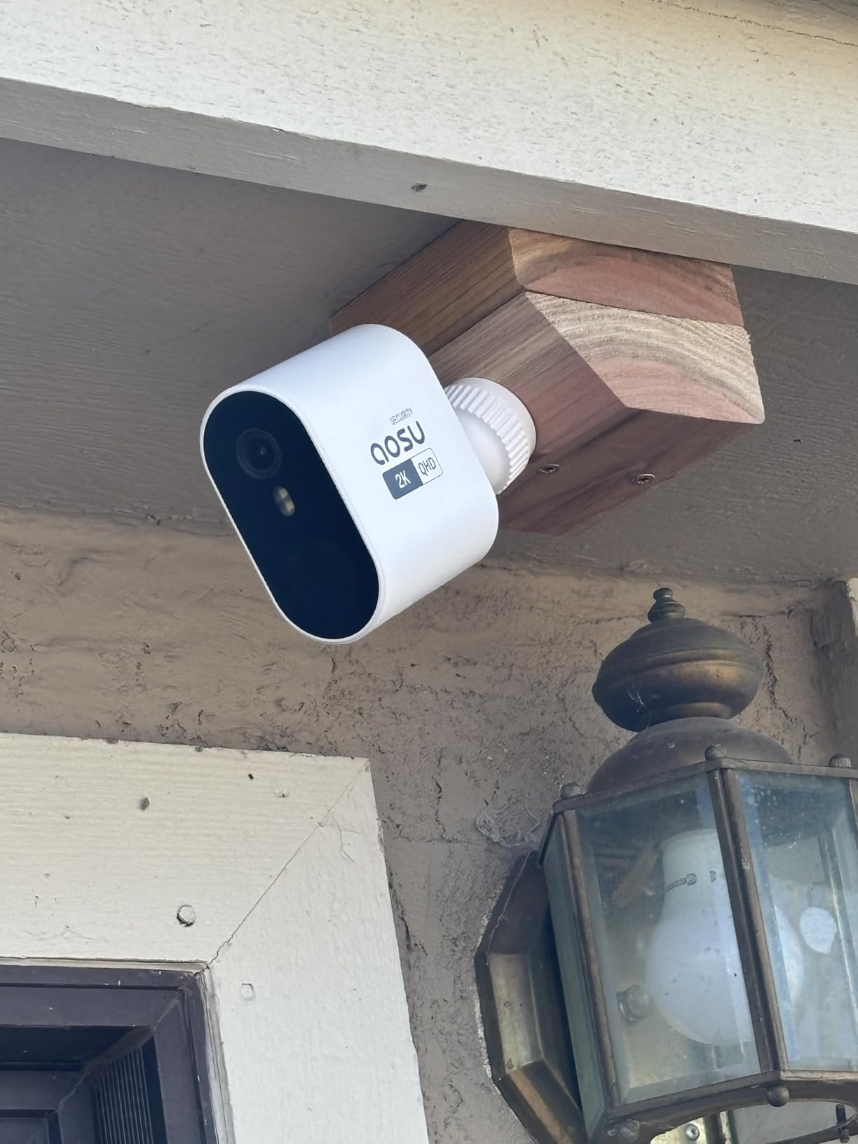 aosu Security Cameras Wireless Outdoor Home System, True 2K HD Night Vision, No Subscription Required, Long Battery Life, 166 Degree Wide View, Spotlight & Siren Alarm, Motion Alert, Support 2.4 & 5GHz WiFi customer photo 2