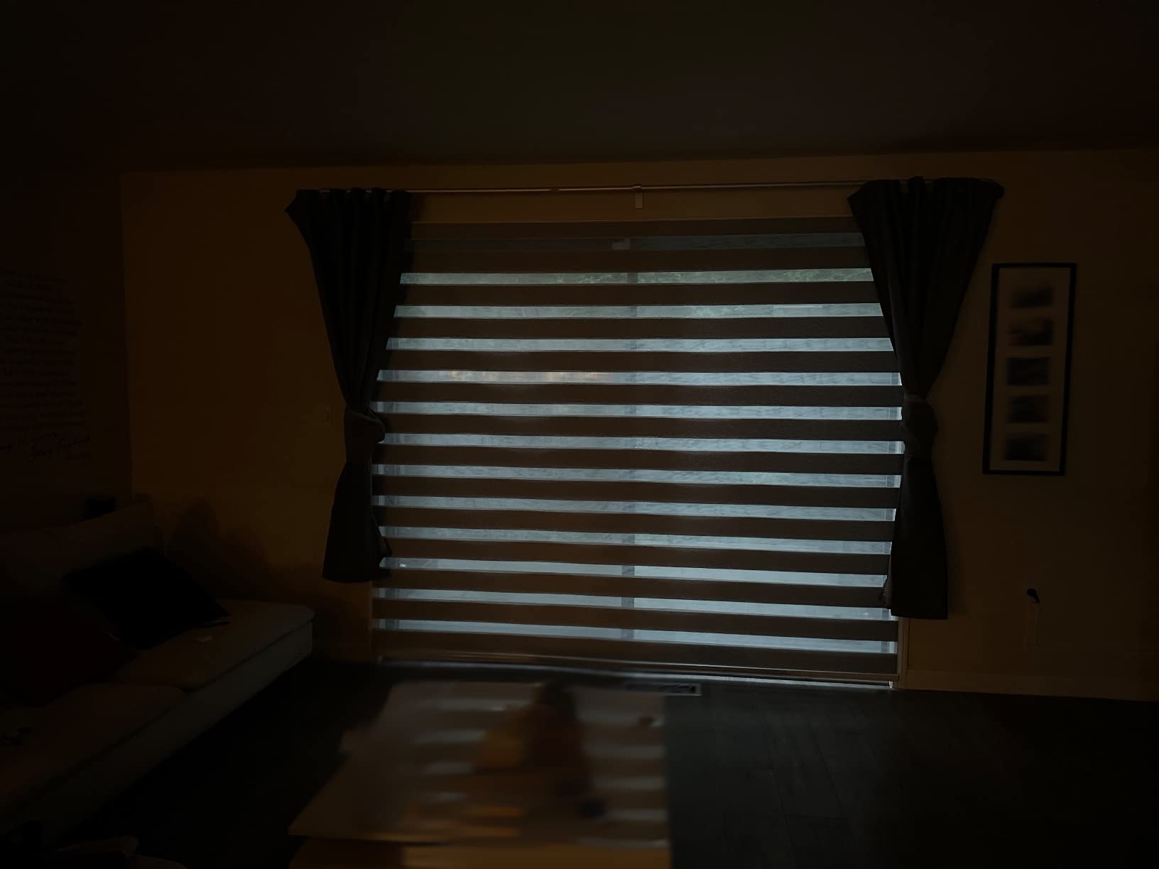 SmartWings Motorized Roller Shades 100% Blackout, Homekit/Alexa/Z-Wave Compatible, Cordless Remote Control Optional Smart Blinds for Bedroom/Living Room Windows, Customized Size, Vigor White customer photo 2