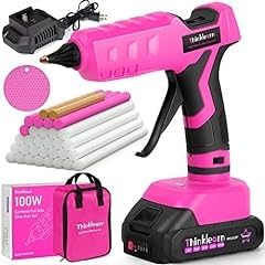 Hot Glue Gun, 20V Pink Cordless Glue Gun with 30 PCS Full Size Glue Sticks, 2Ah Rechargeable Battery Glue Gun Kit for DIY, Arts & Craft, Decorations, Gift for Women customer photo 2