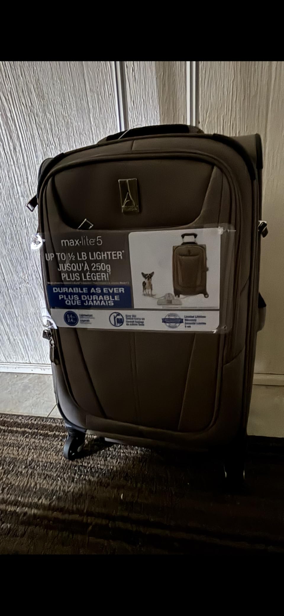 Travelpro Maxlite 5 Softside Expandable Luggage with 4 Spinner Wheels, Lightweight Suitcase, Men and Women, Orchid Pink Purple, Checked-Medium 25-Inch customer photo 2