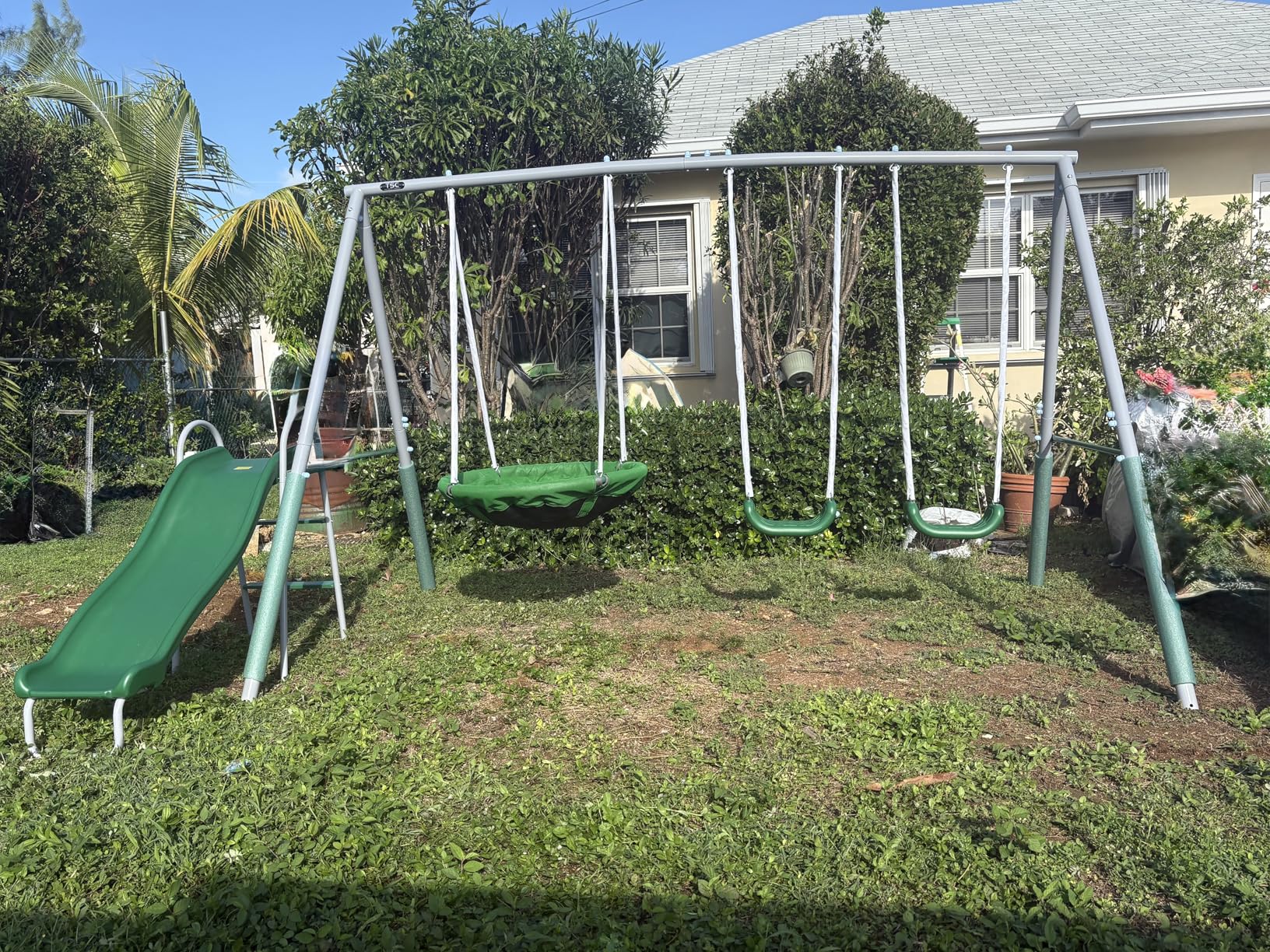 Sportspower Northridge Metal Swing Set, 500 lb Capacity, 32